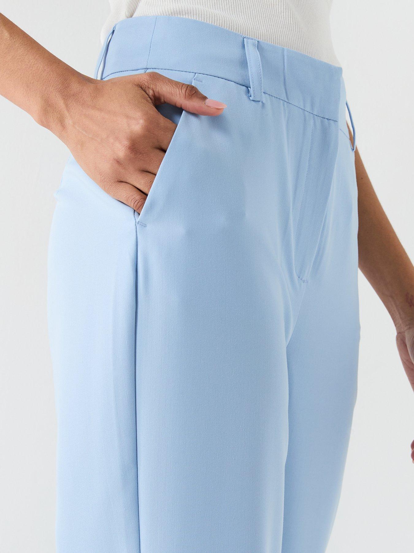 Image 5 of 5 of Vero Moda Straight Cut Trouseres - Blue