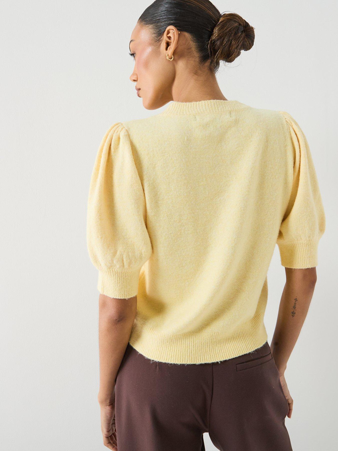 Image 2 of 5 of Vero Moda Vero Moda Balloon Sleeve Sweater - Yellow
