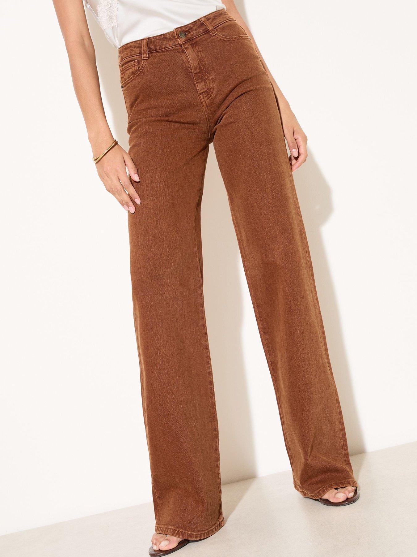 Image 1 of 6 of Friends Like These Everyday Wide Leg Jean - Beige