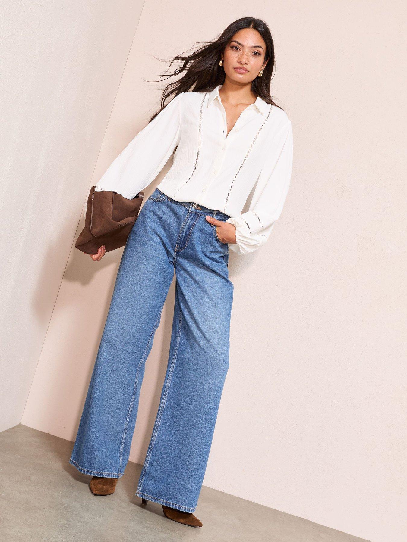 Image 3 of 4 of Friends Like These Crochet Insert Shirt - Cream