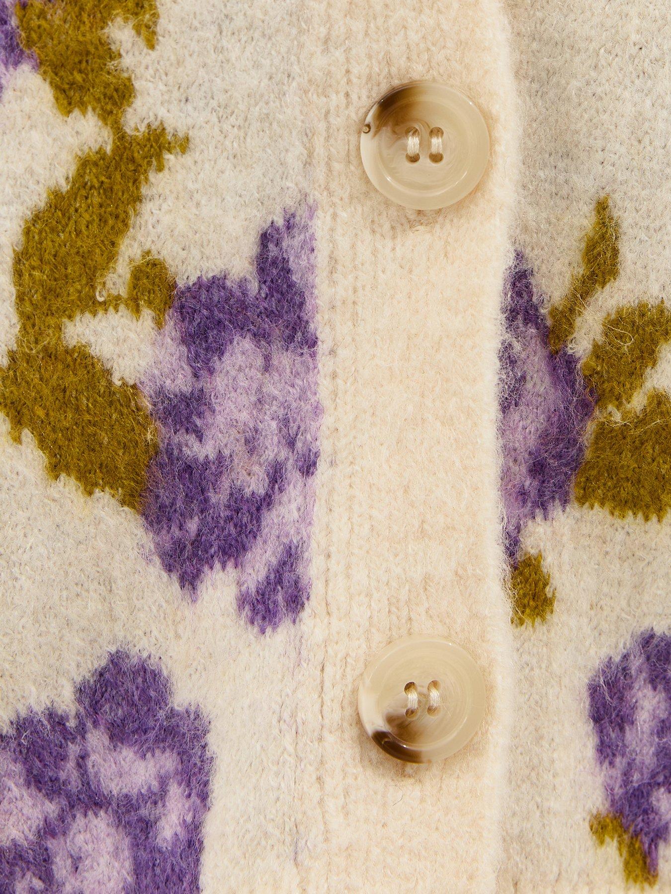 new-look-cream-floral-patterned-v-neck-cardigandetail