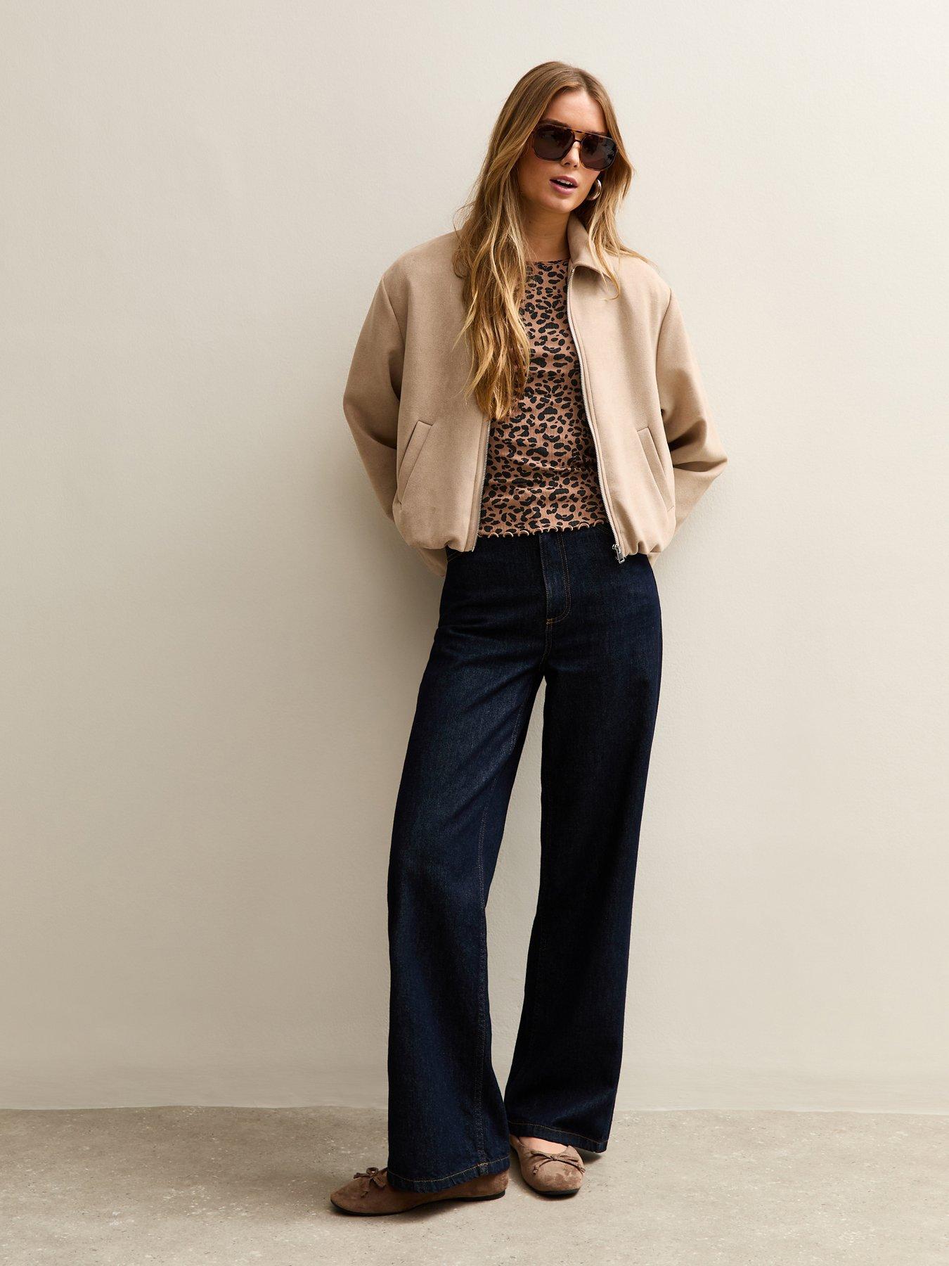 new-look-leopard-print-cap-sleeve-t-shirt-brownoutfit