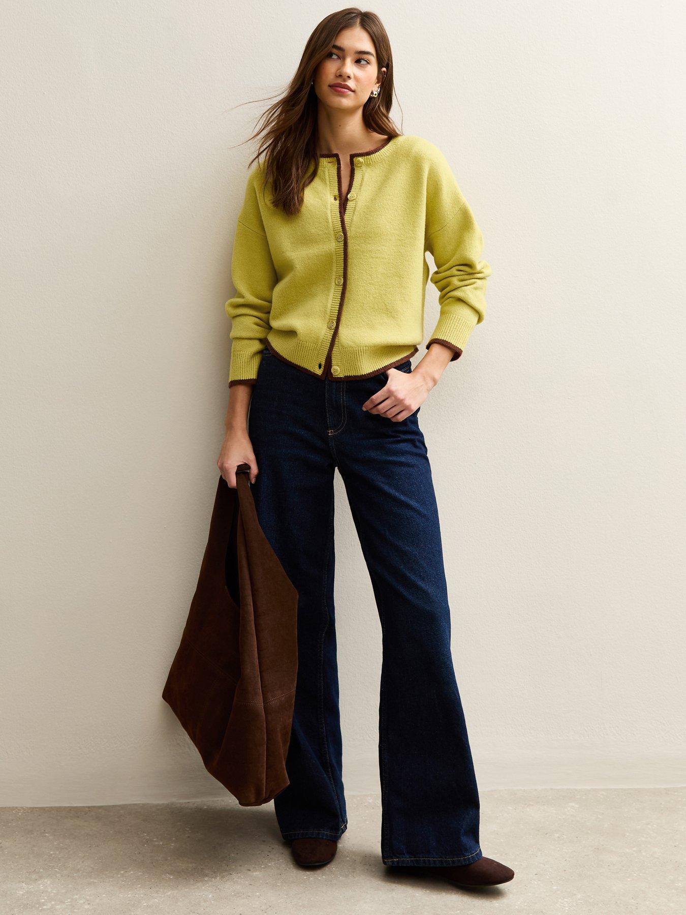 new-look-tipped-crew-neck-cardigan-greenback