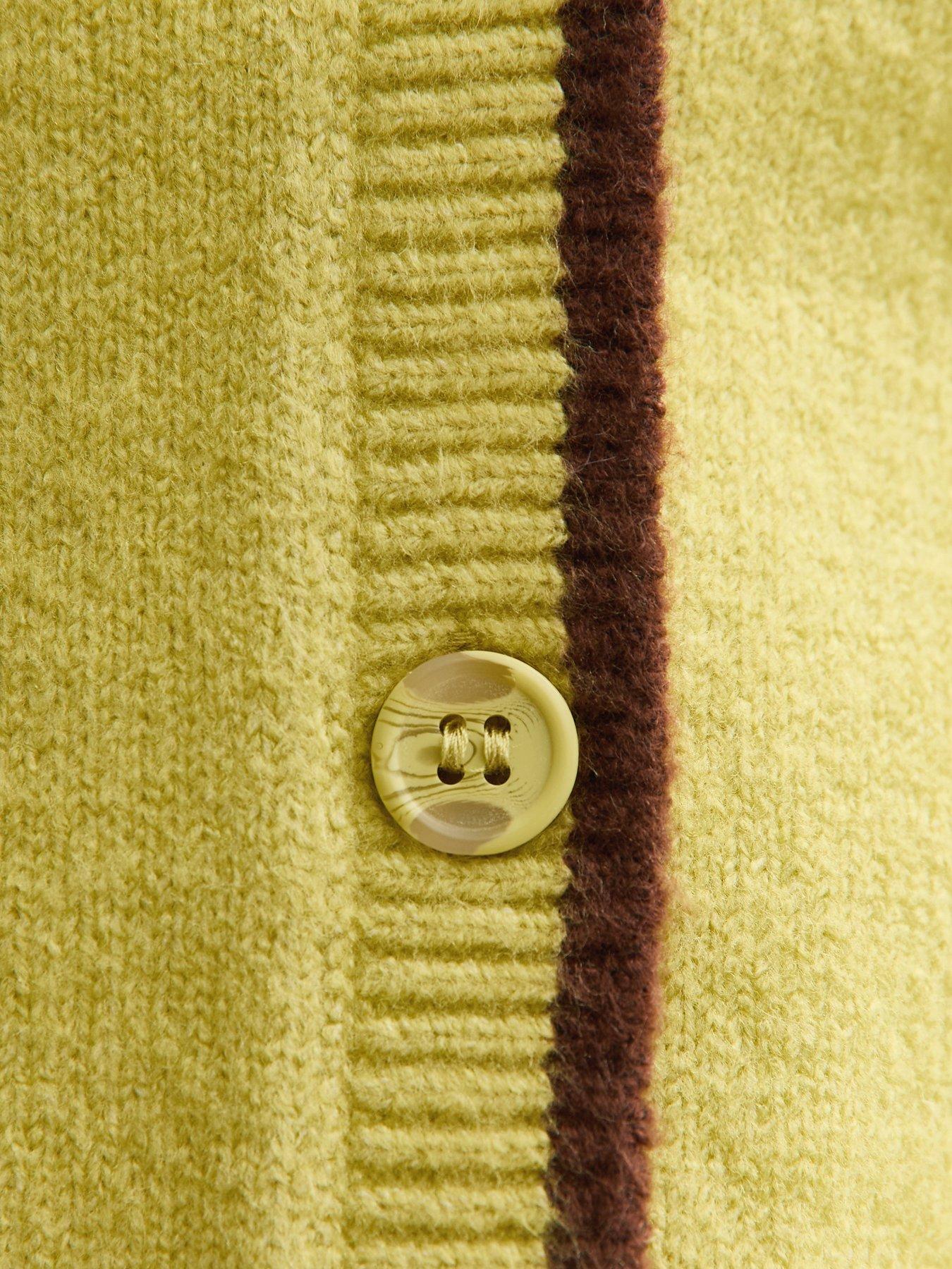new-look-tipped-crew-neck-cardigan-greendetail
