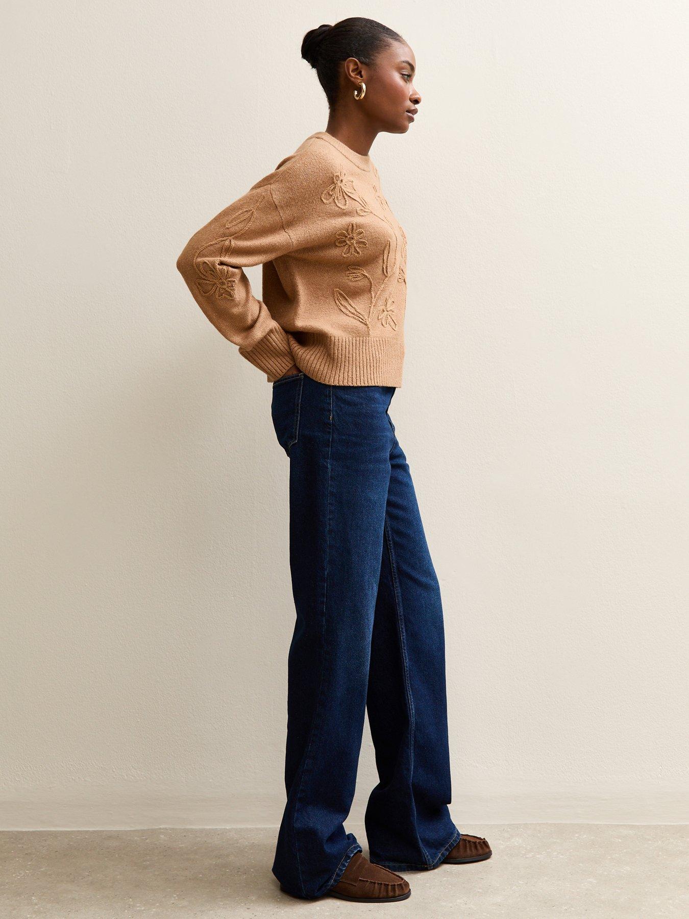 new-look-floral-embroidered-jumper-camelback