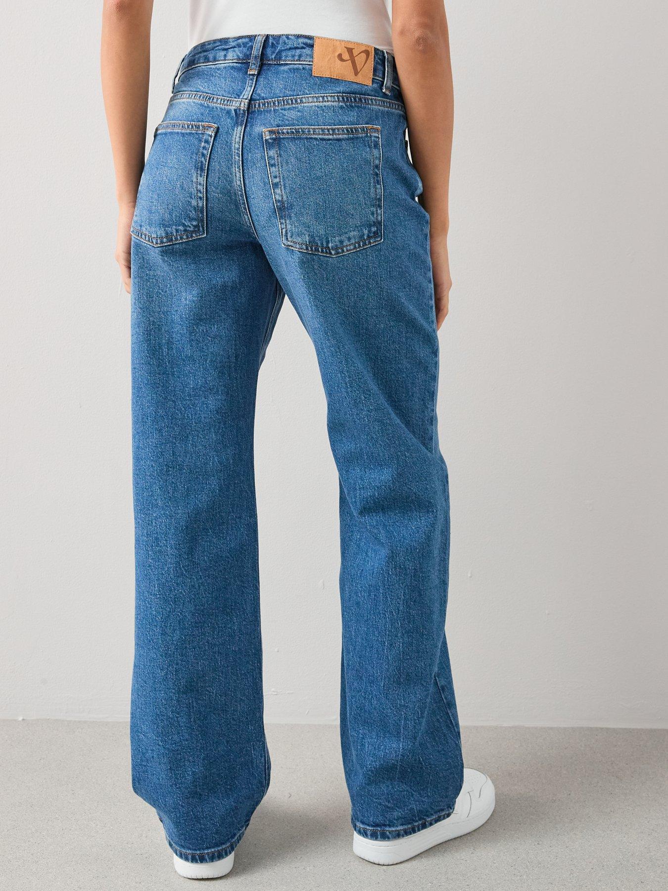 The Very Collection Baggy Low Rise Jeans - Mid Wash | Very Ireland