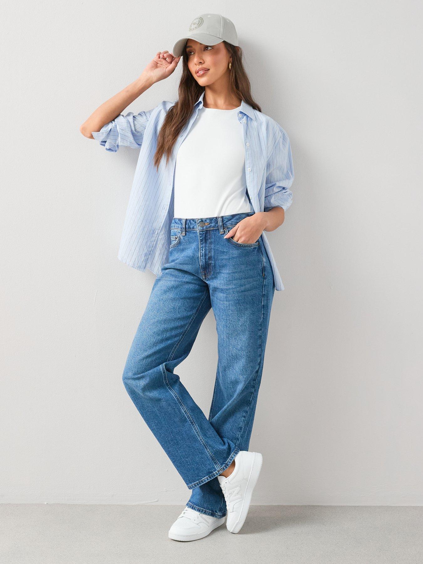 The Very Collection Baggy Low Rise Jeans - Mid Wash | Very Ireland