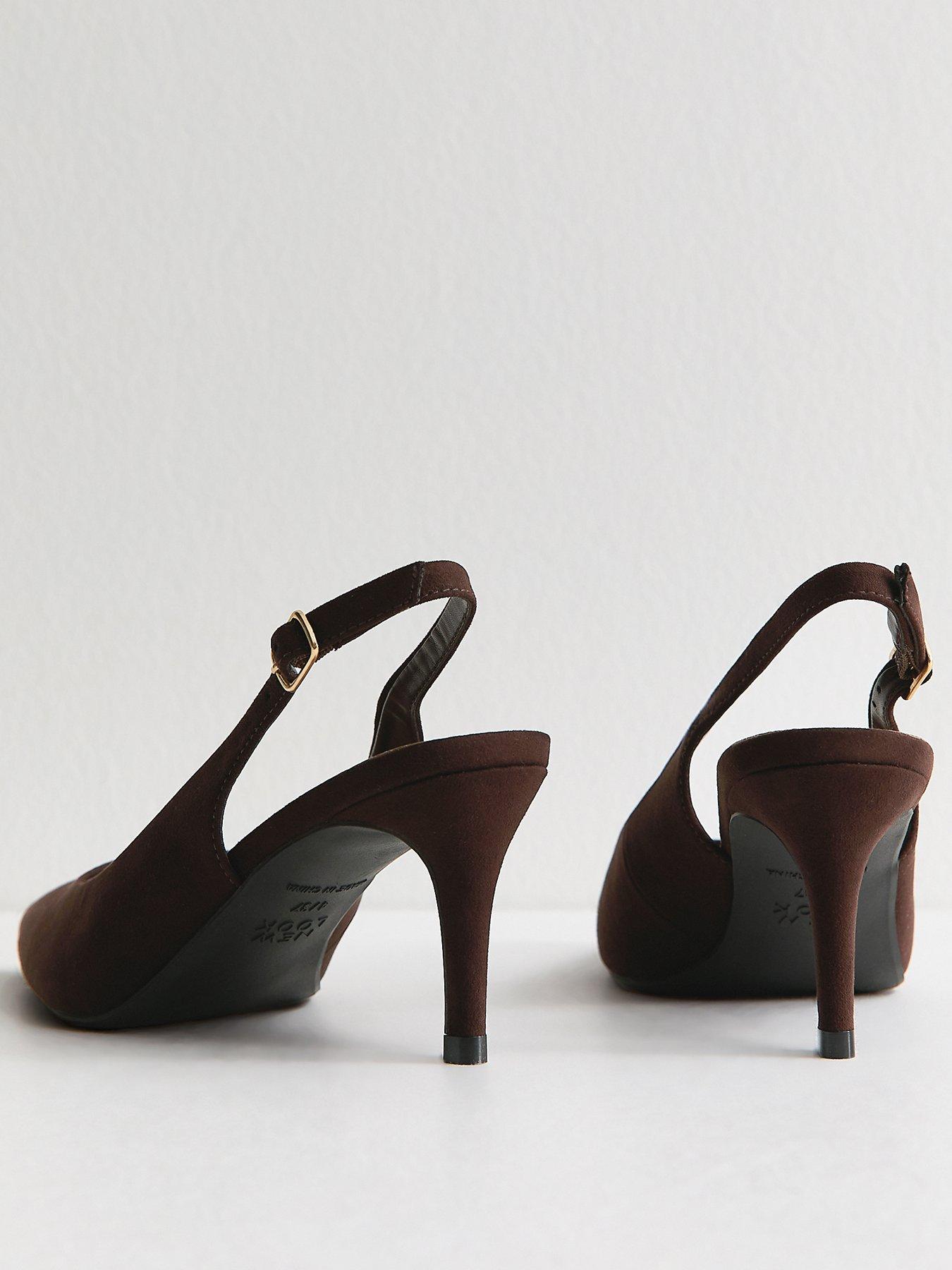 new-look-faux-suede-slingback-pumps-brownoutfit