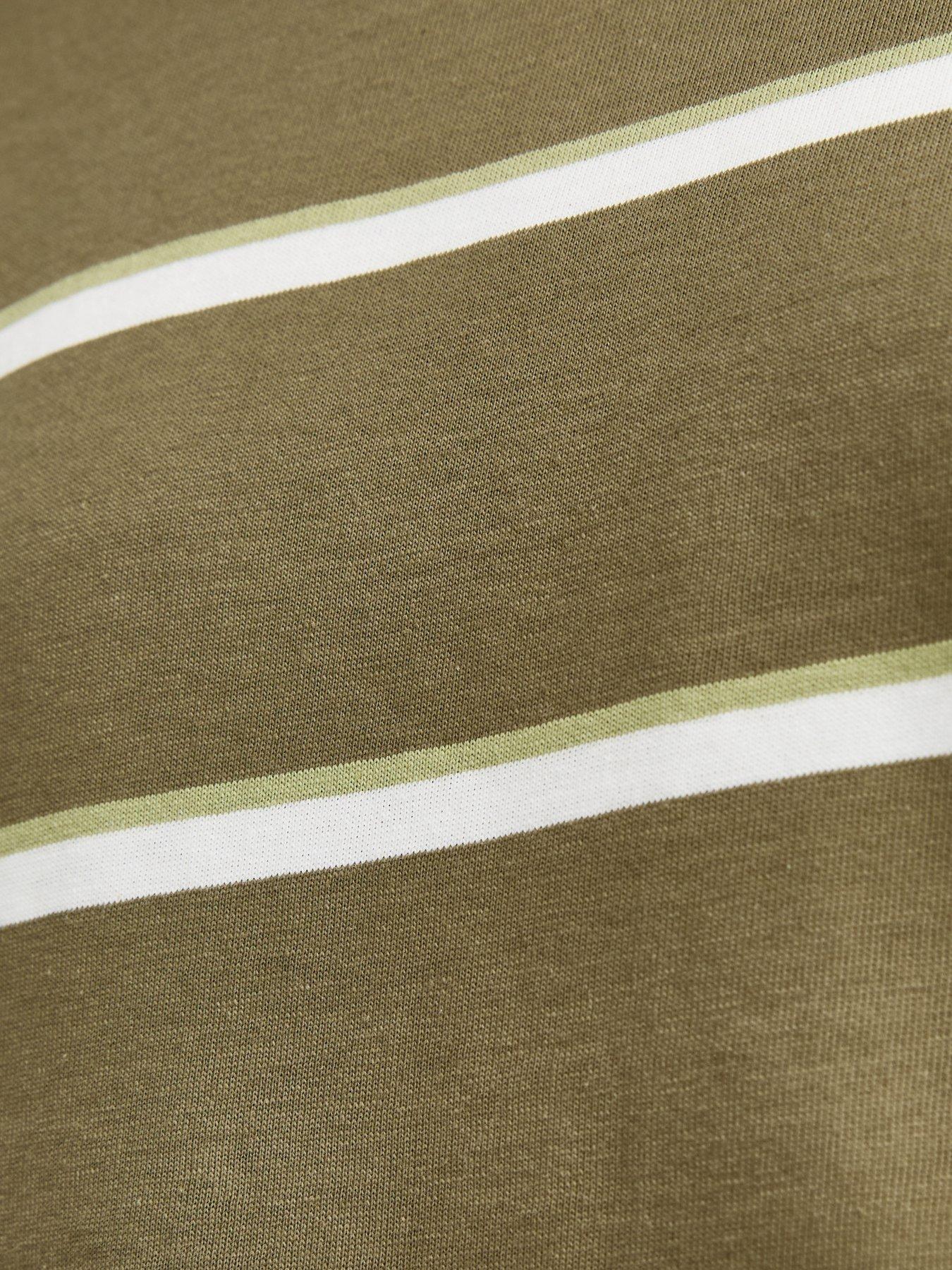 Image 6 of 6 of New Look Striped Long Sleeve Top - Green