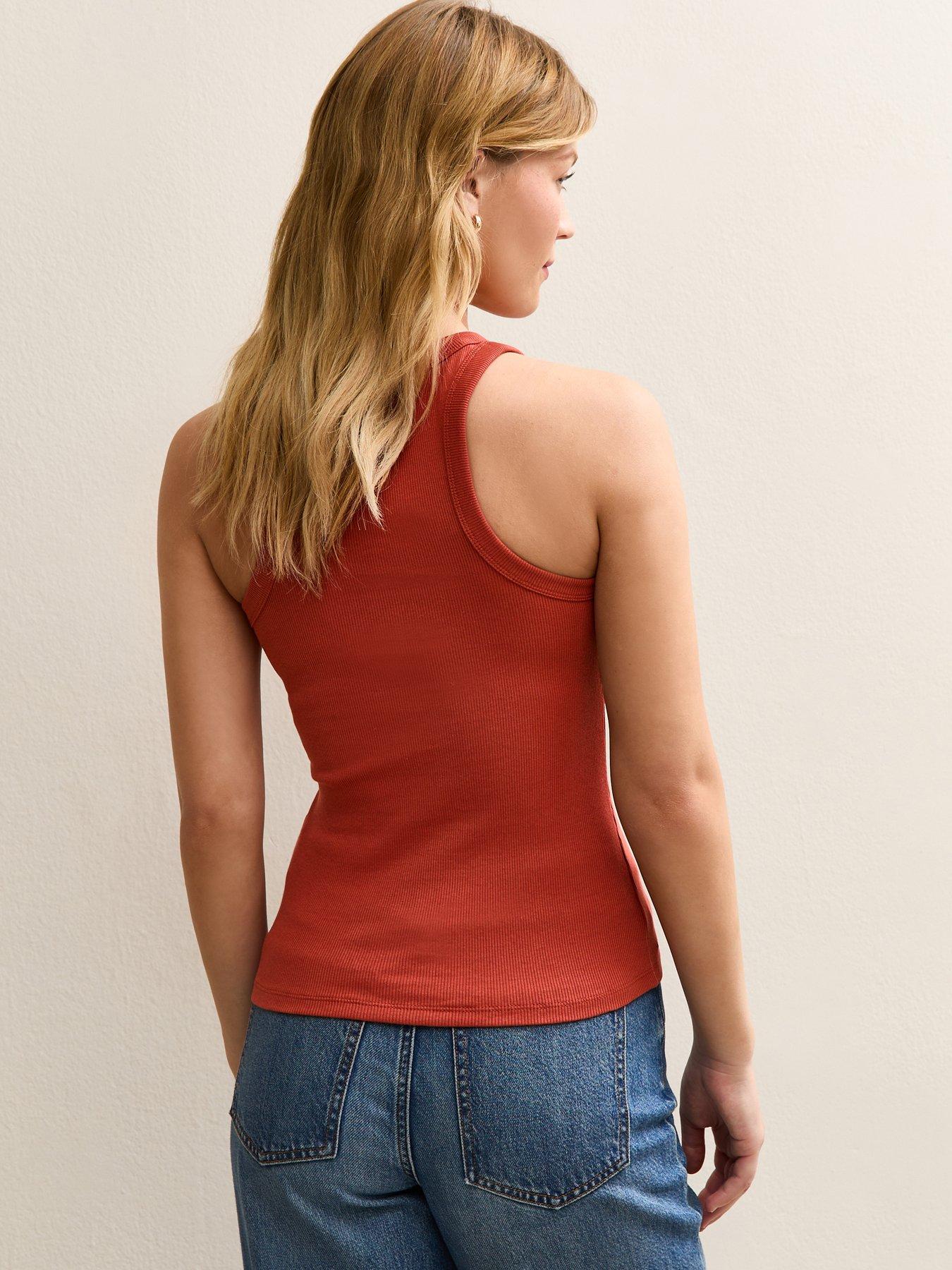new-look-dark-red-racer-back-vest-topstillFront