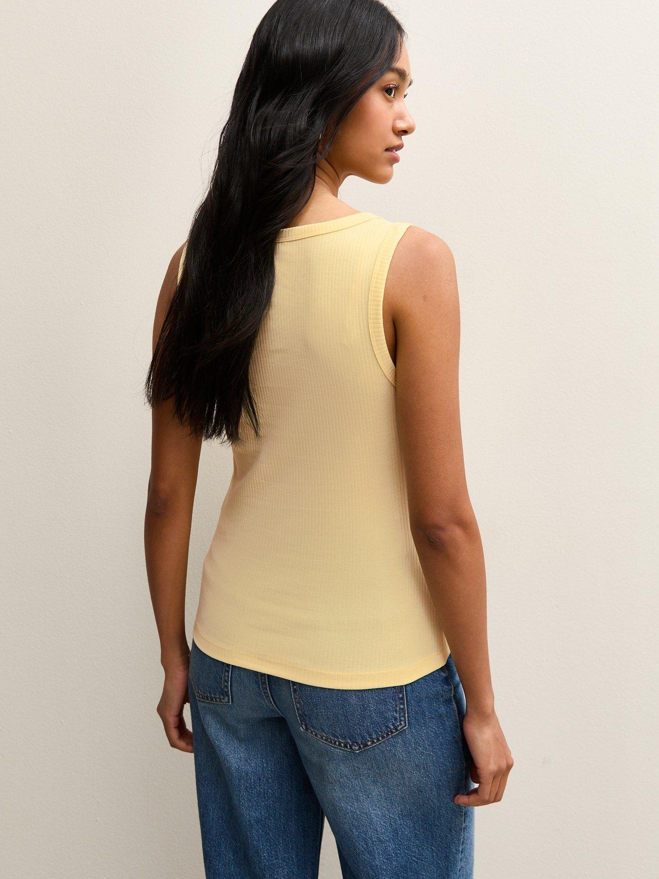 new-look-square-neck-vest-top-light-yellowstillFront