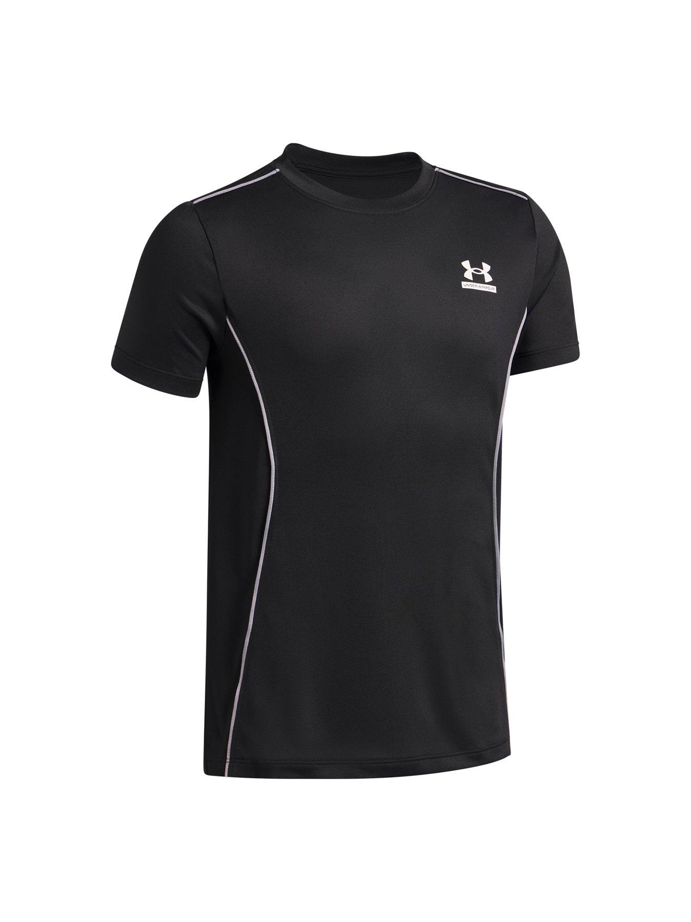 Image 3 of 3 of UNDER ARMOUR Junior Boys Training Tech Short Sleeve Crew Neck T-Shirt - Black