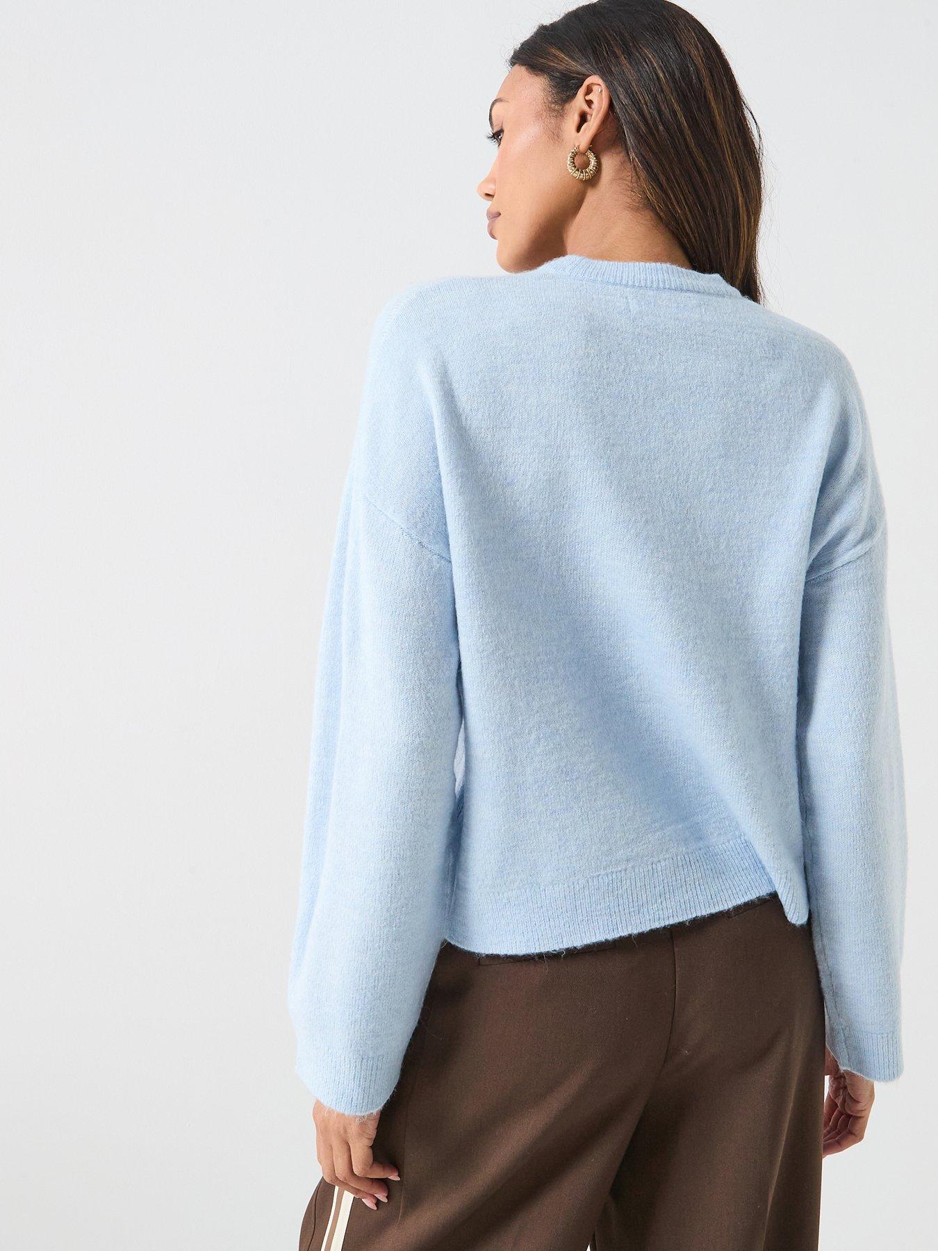 only-simoni-long-sleeve-knitted-jumper-bluestillFront