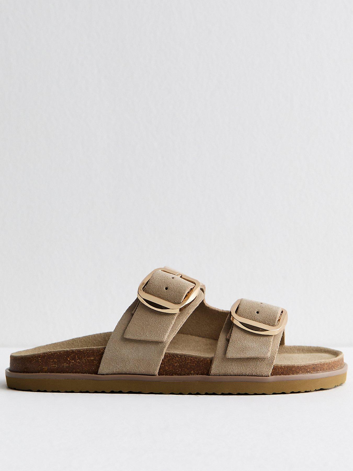 new-look-premium-real-leather-real-suede-buckled-strap-sandals-off-white