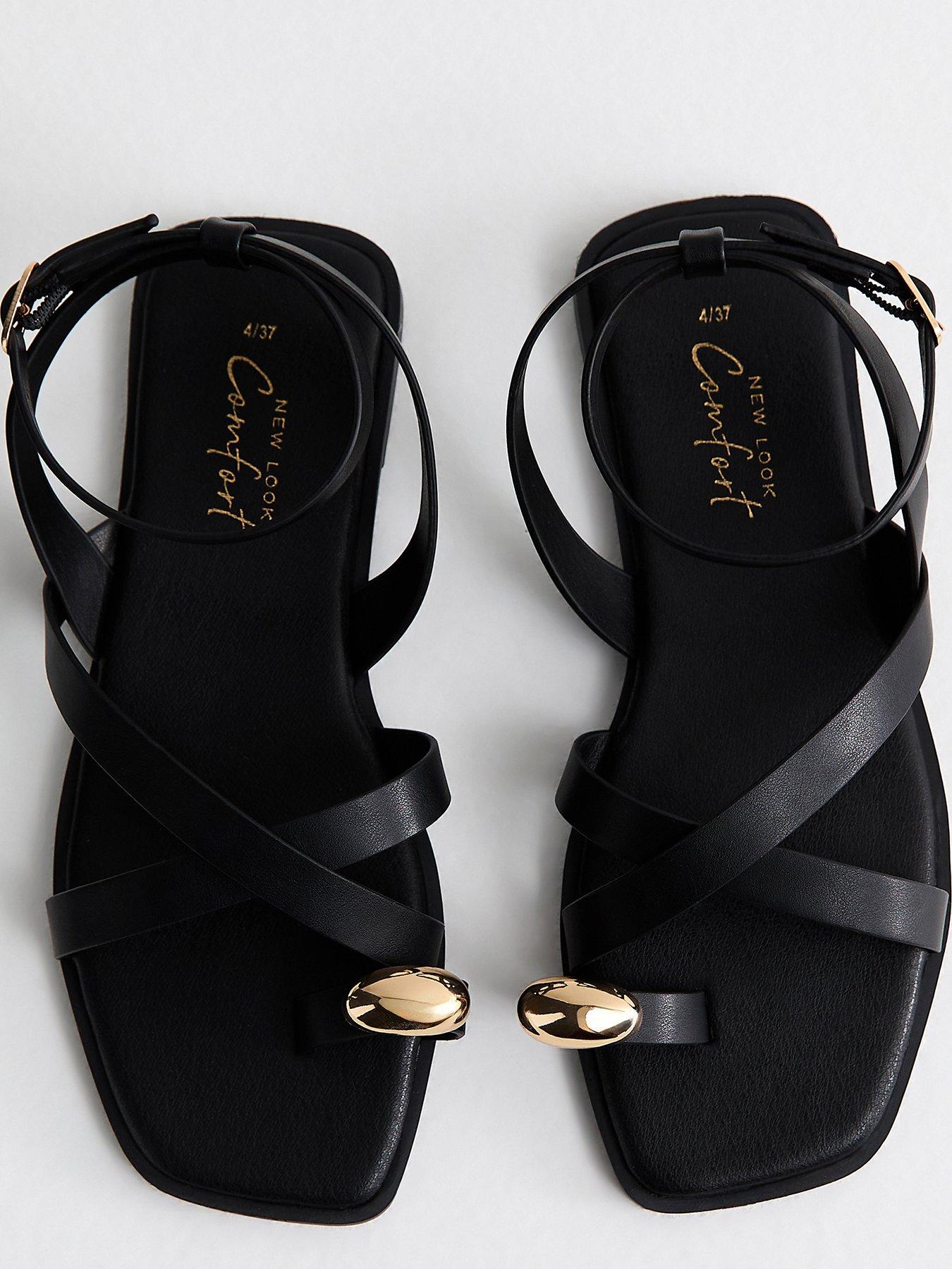 new-look-faux-leather-multi-strap-toe-ring-flat-sandals-blackdetail