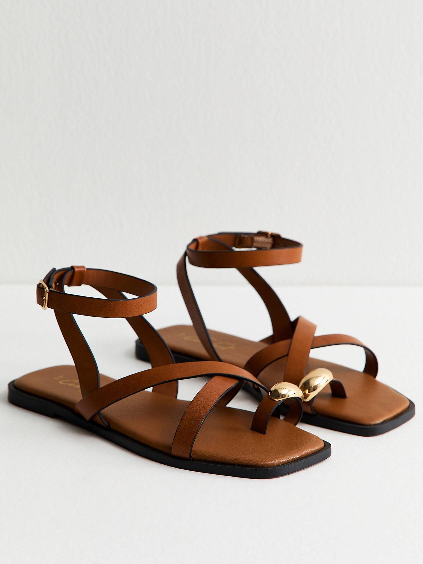 new-look-faux-leather-multi-strap-toe-ring-flat-sandals-tanback