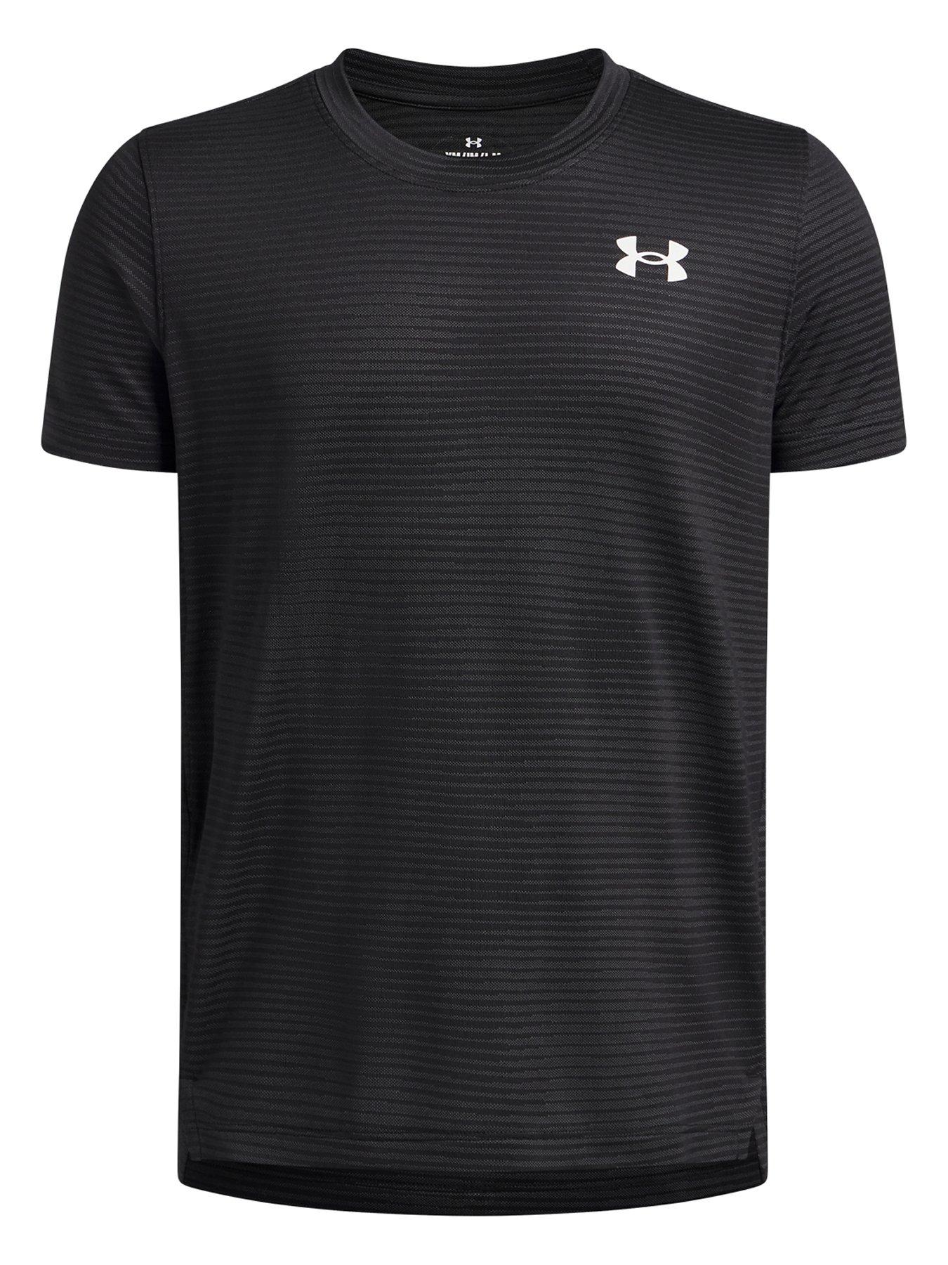 UNDER ARMOUR Junior Boys Training Tech Vent Short Sleeve T-Shirt - Black
