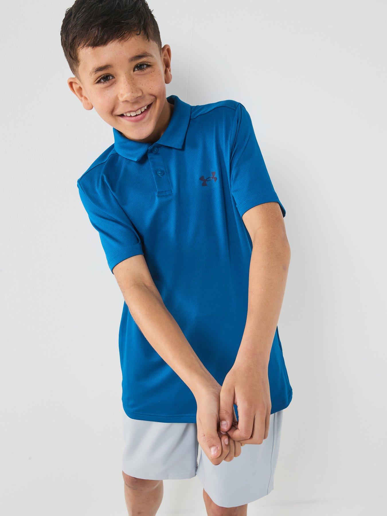 under-armour-junior-boys-golf-matchplay-short-sleeve-polo-blue
