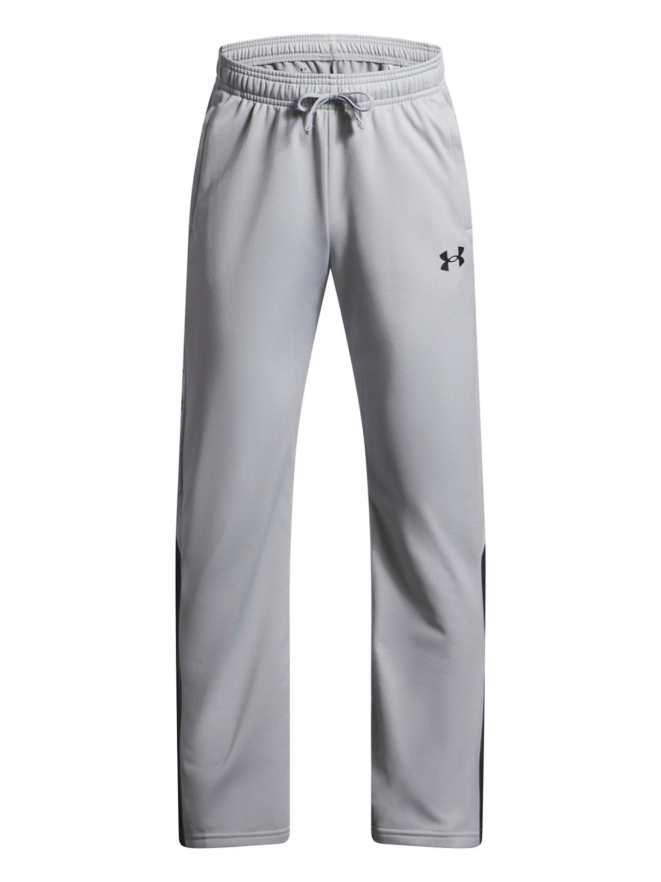 under-armour-junior-boys-training-rival-knit-taper-pant-greyfront