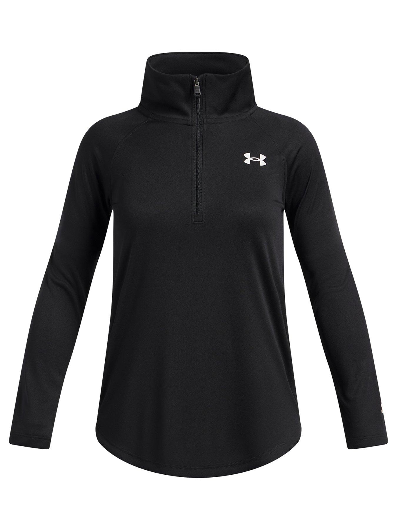 Image 1 of 3 of UNDER ARMOUR Junior Girls Training Tech 1/2 Zip - Black