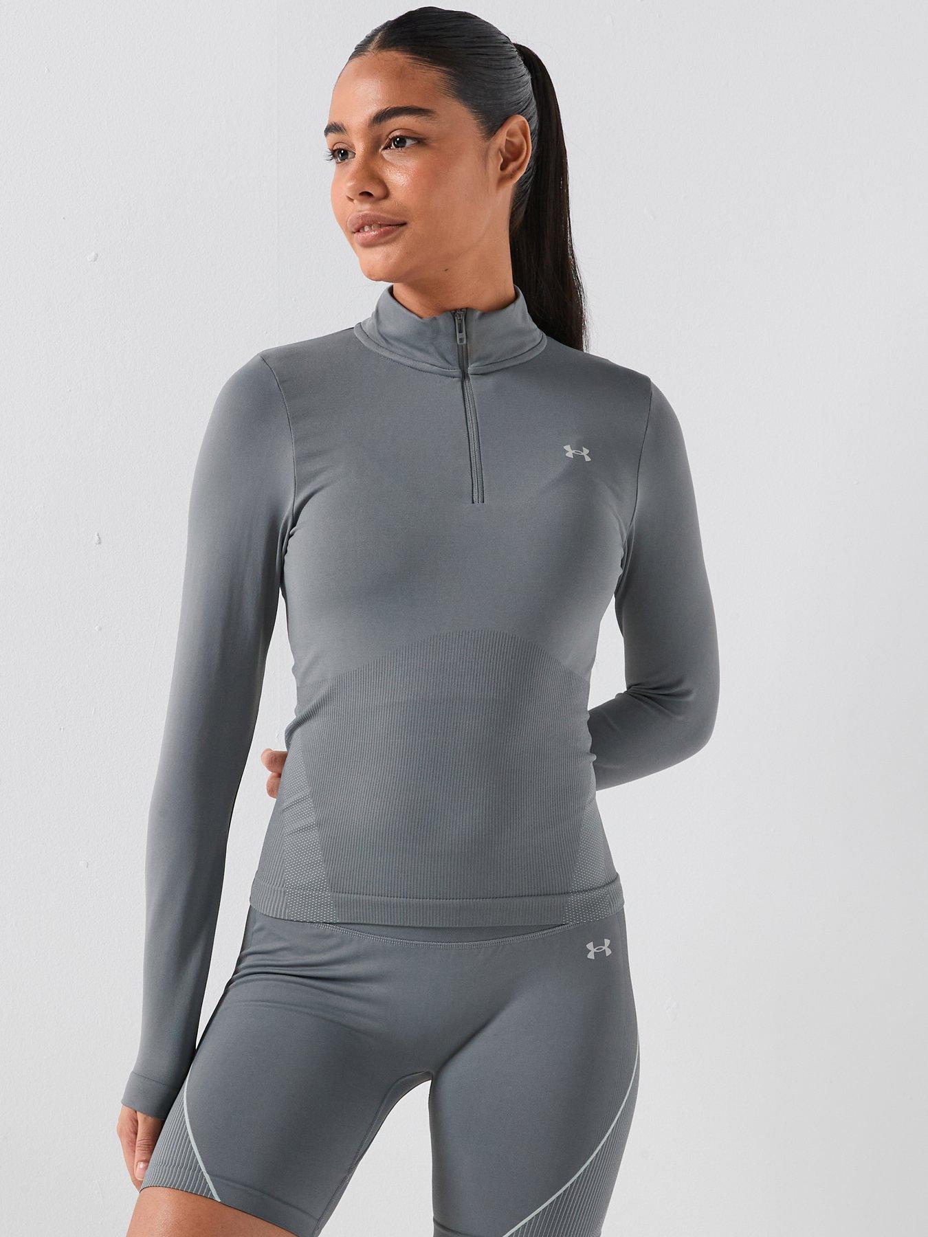 under-armour-womens-training-vanish-seamless-14-zip-greenfront