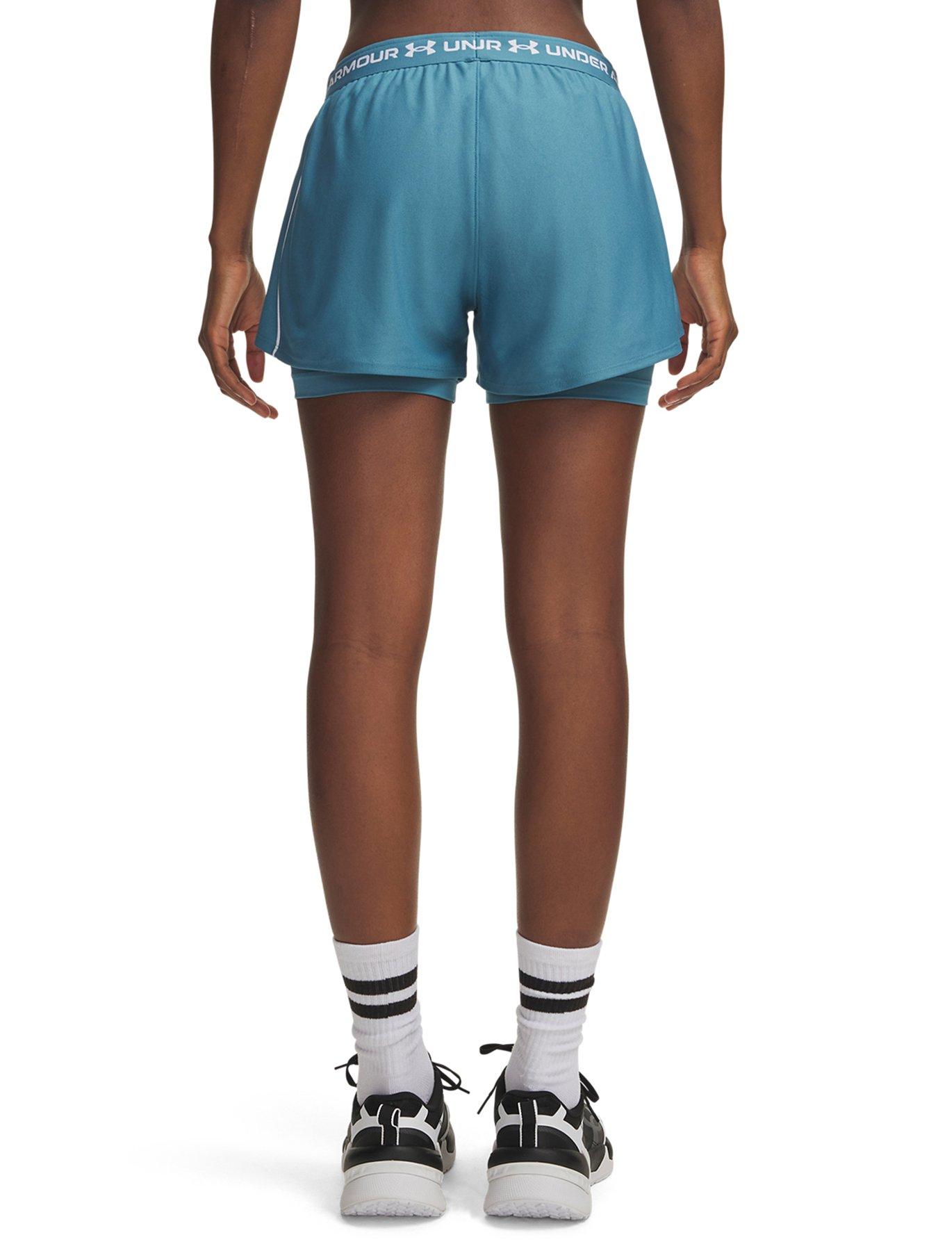 Image 2 of 4 of UNDER ARMOUR Womens Training Tech Play Up 2-in-1 Short - Blue