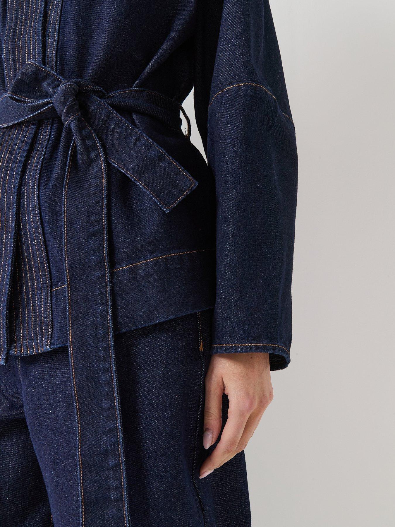 Image 4 of 6 of AWARE Awsakura Ls Belt Wrap Denim Shirt