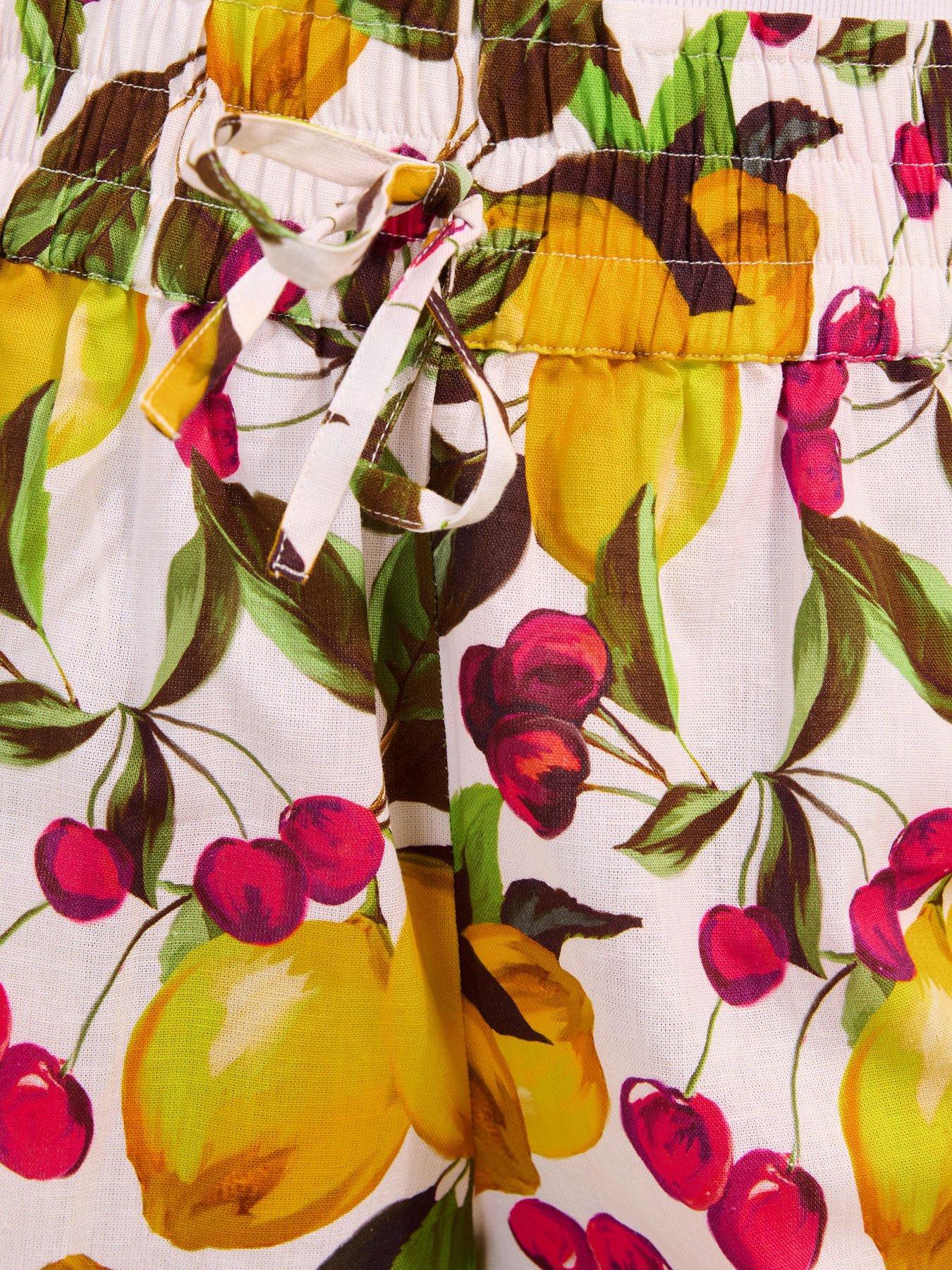 Image 6 of 6 of Friends Like These Lemon Printed Linen Short - Yellow