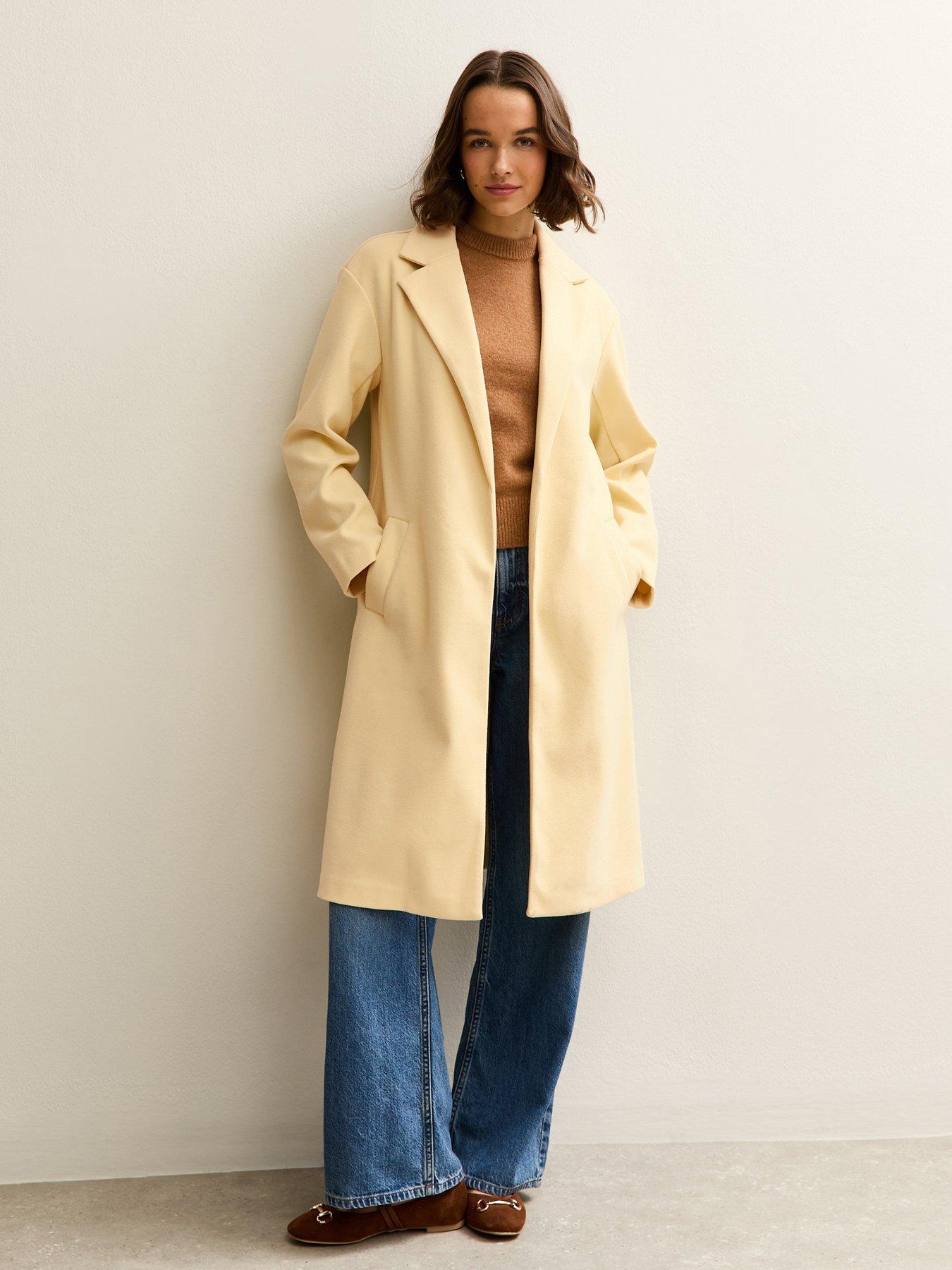 new-look-open-front-longline-coat-light-yellow