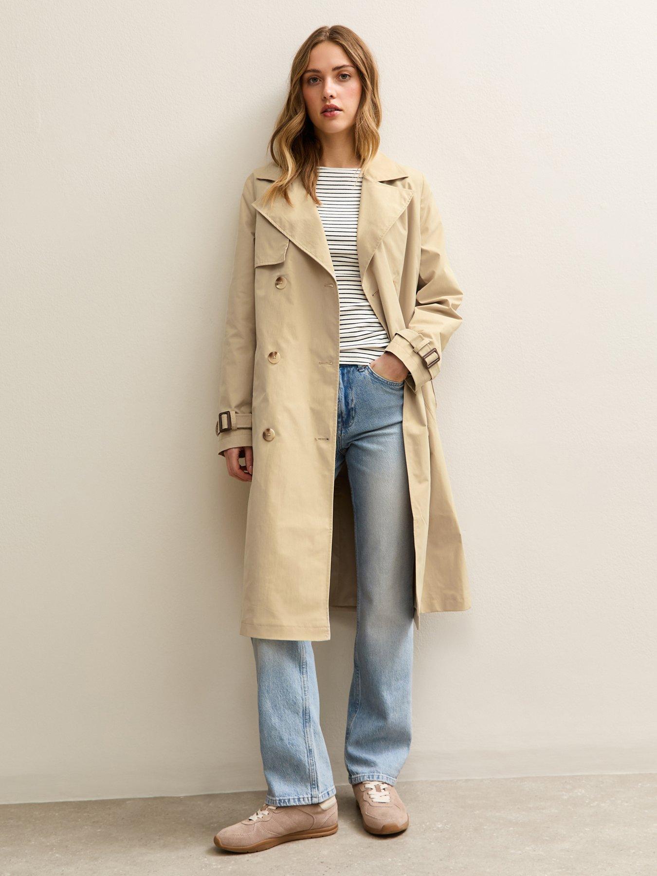 new-look-stone-double-breasted-trench-coat--