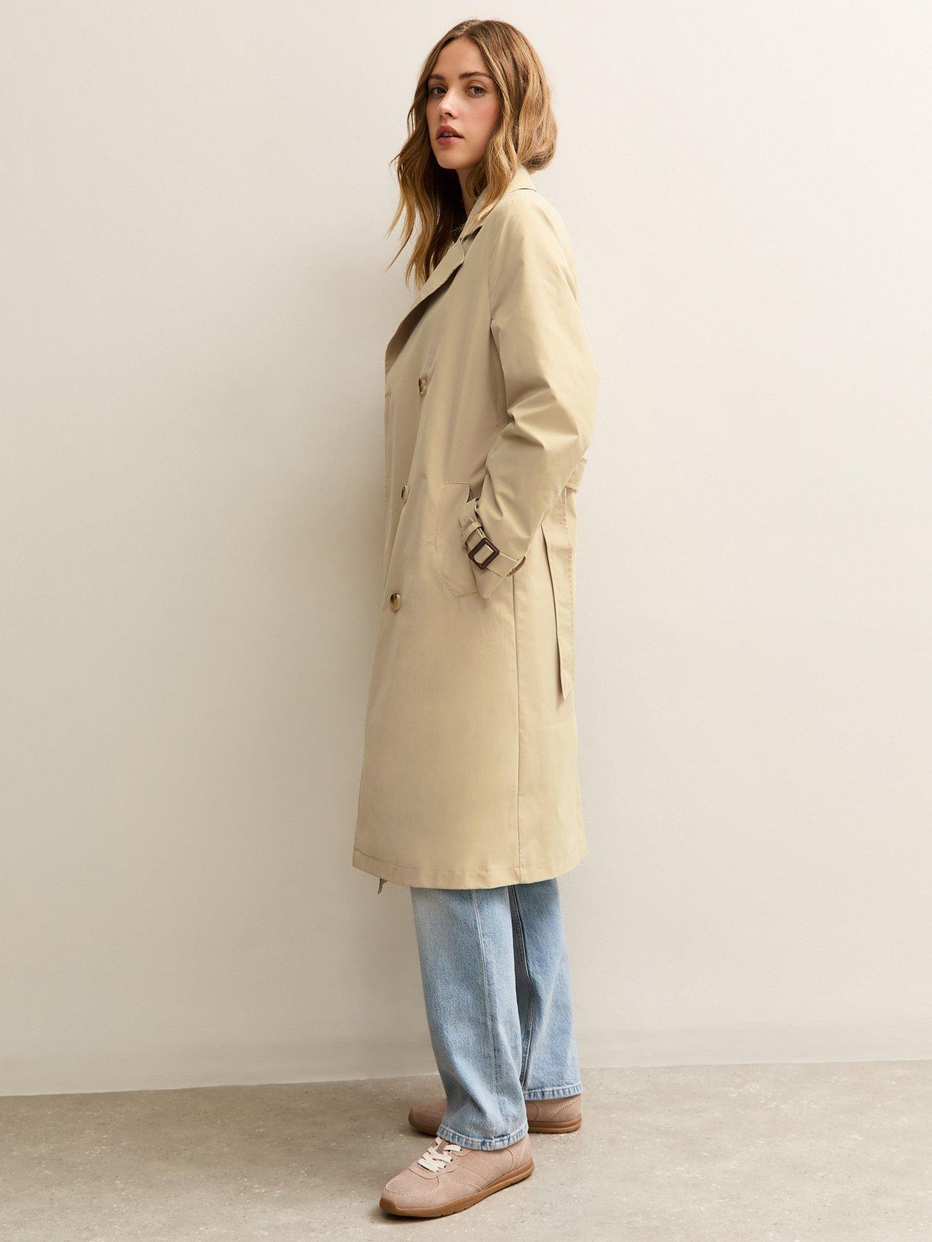 new-look-stone-double-breasted-trench-coat--stillFront