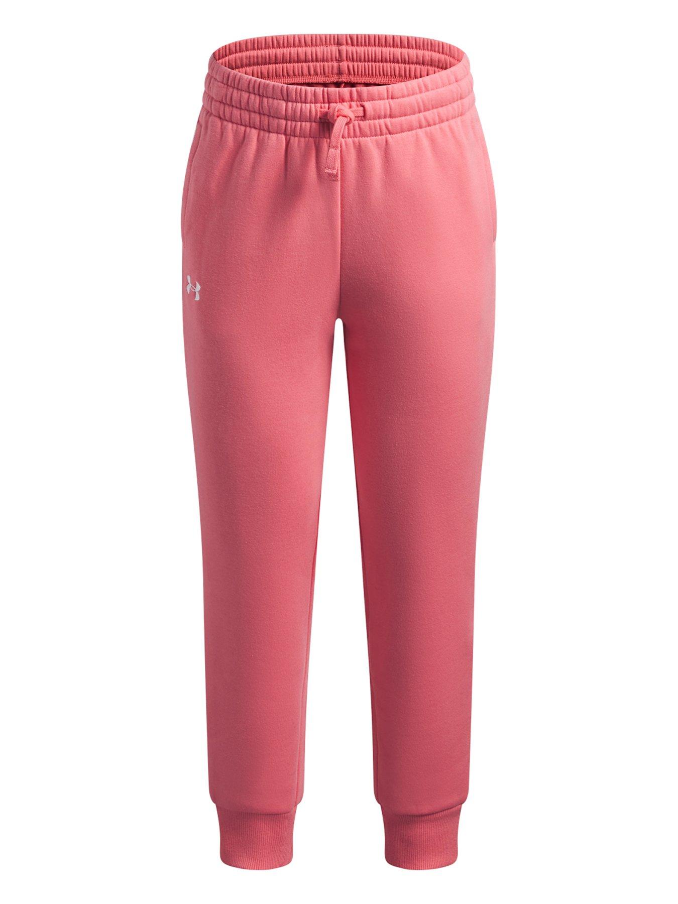 Image 1 of 3 of UNDER ARMOUR Junior Girls Training Rival Fleece Jogger - Pink