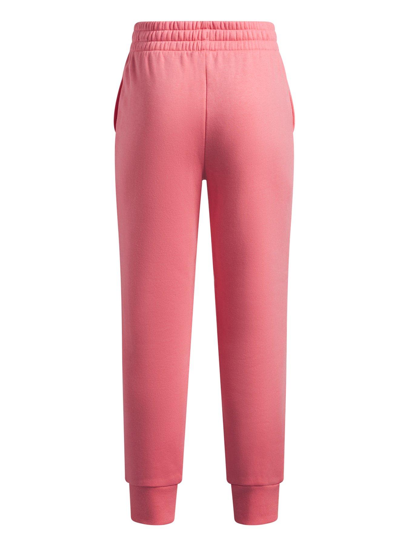 Image 2 of 3 of UNDER ARMOUR Junior Girls Training Rival Fleece Jogger - Pink