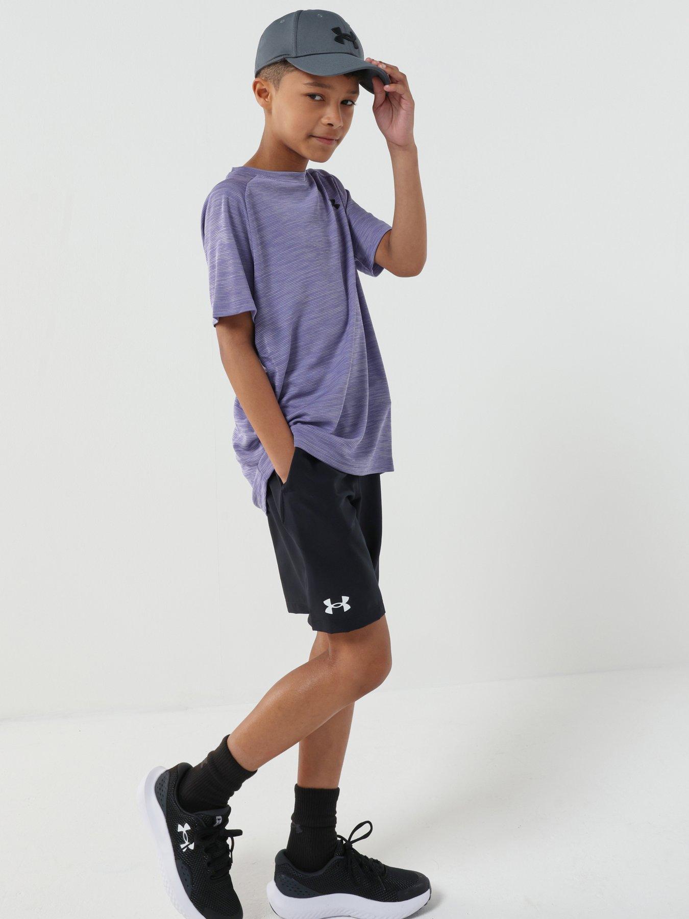 Under Armour Tech Woven Boys' Shorts Black / White YXS (48 - 50 in)