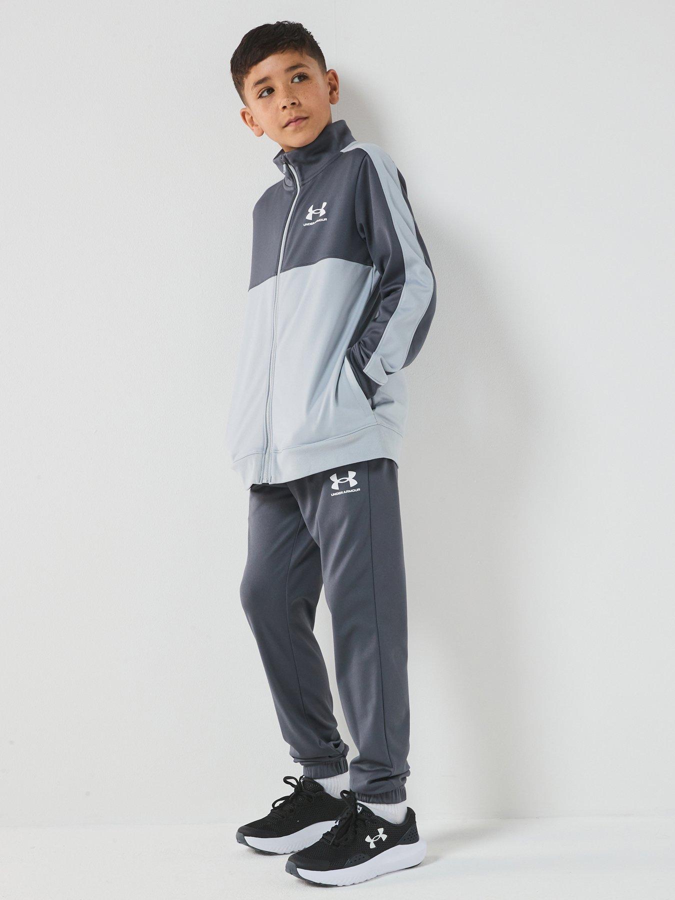 Image 1 of 7 of UNDER ARMOUR Junior Boys Training Rival Knit Tracksuit - Grey