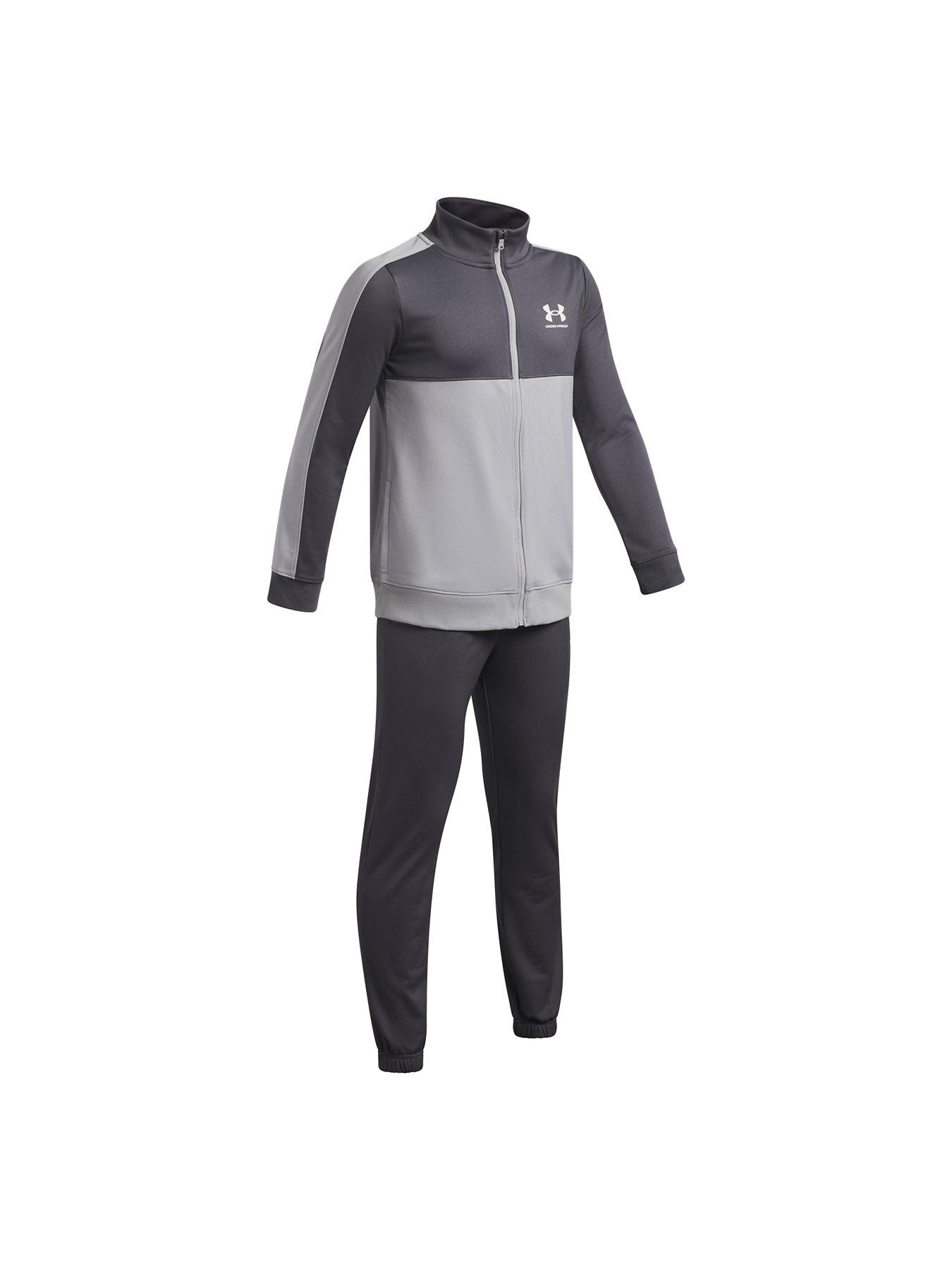 Image 3 of 3 of UNDER ARMOUR Junior Boys Training Rival Knit Tracksuit - Grey