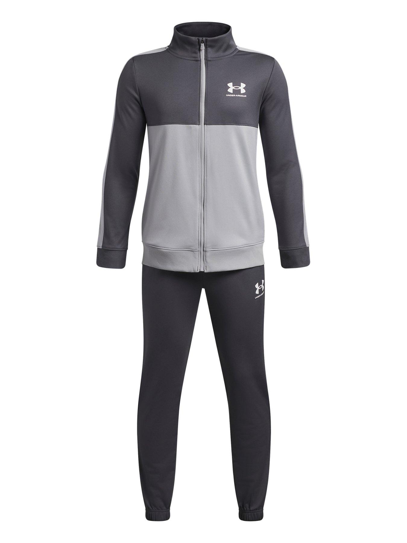 Image 7 of 7 of UNDER ARMOUR Junior Boys Training Rival Knit Tracksuit - Grey