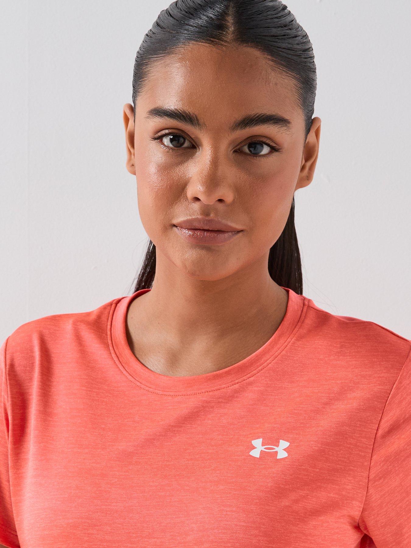 Image 4 of 6 of UNDER ARMOUR Womens Training Tech Short Sleeve Crew Neck T-Shirt - Venom Red