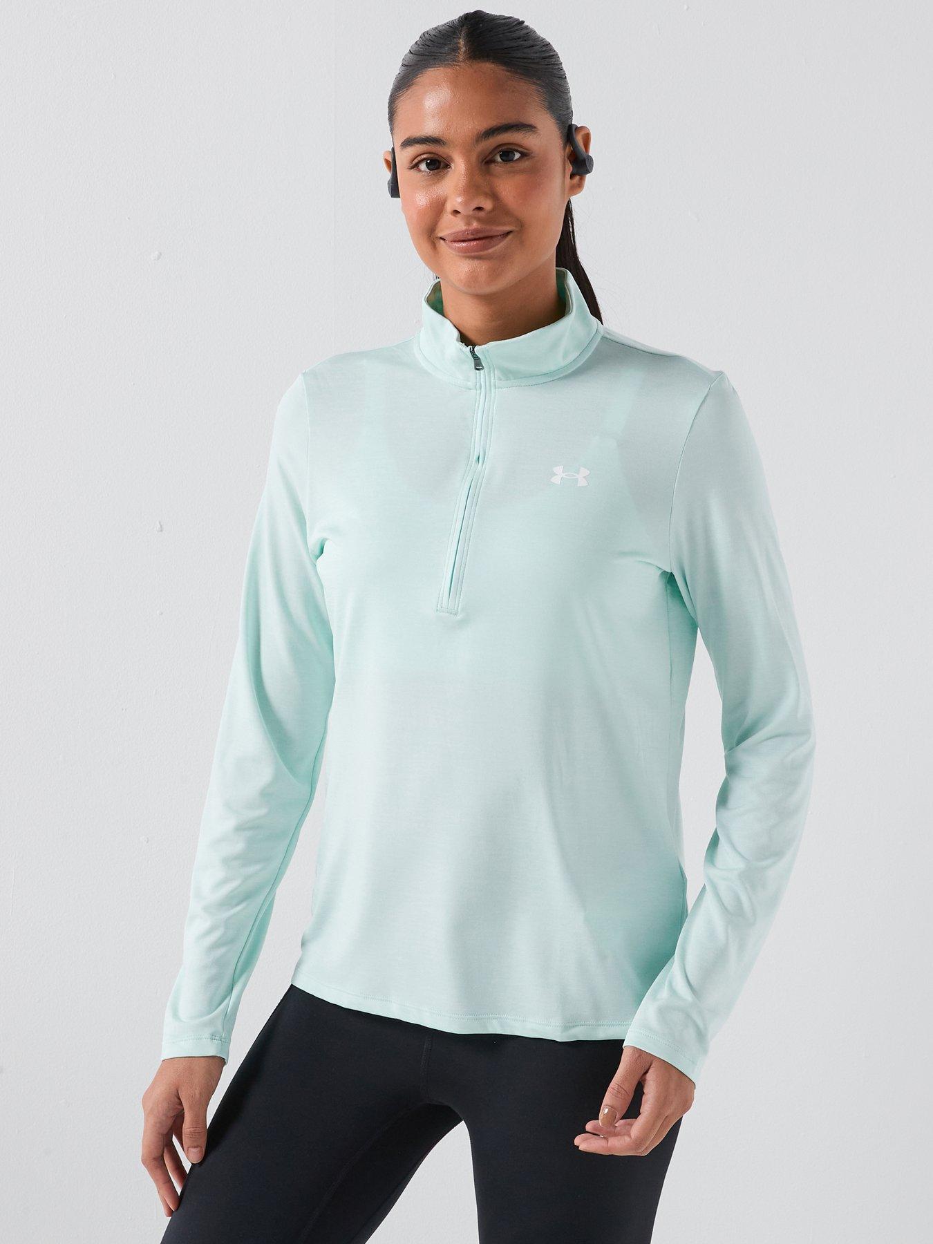 under-armour-womens-training-tech-12-zip-greenfront