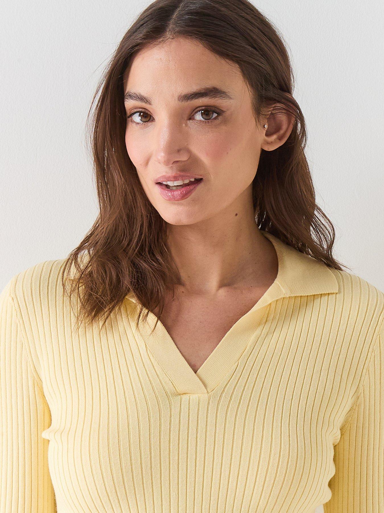 only-kaya-long-sleeve-polo-neck-jumper-yellowoutfit