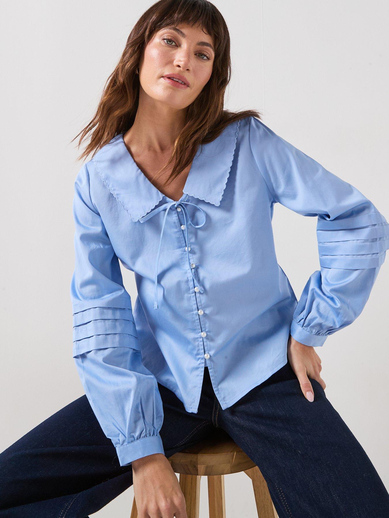 jdy-willow-long-sleeve-collared-shirt-blue