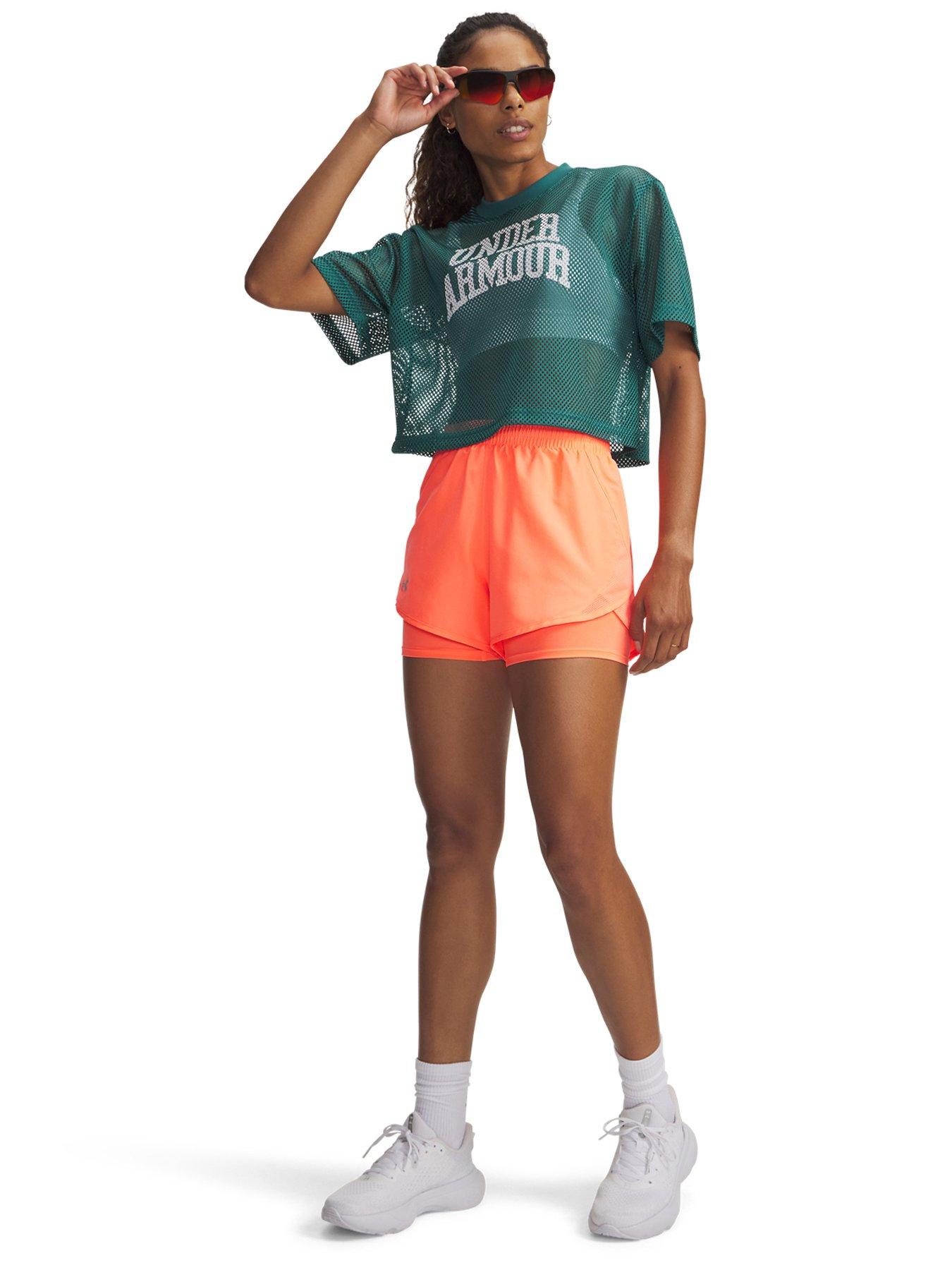 Image 3 of 4 of UNDER ARMOUR Womens Running Fly By 2-In-1 Short - Orange