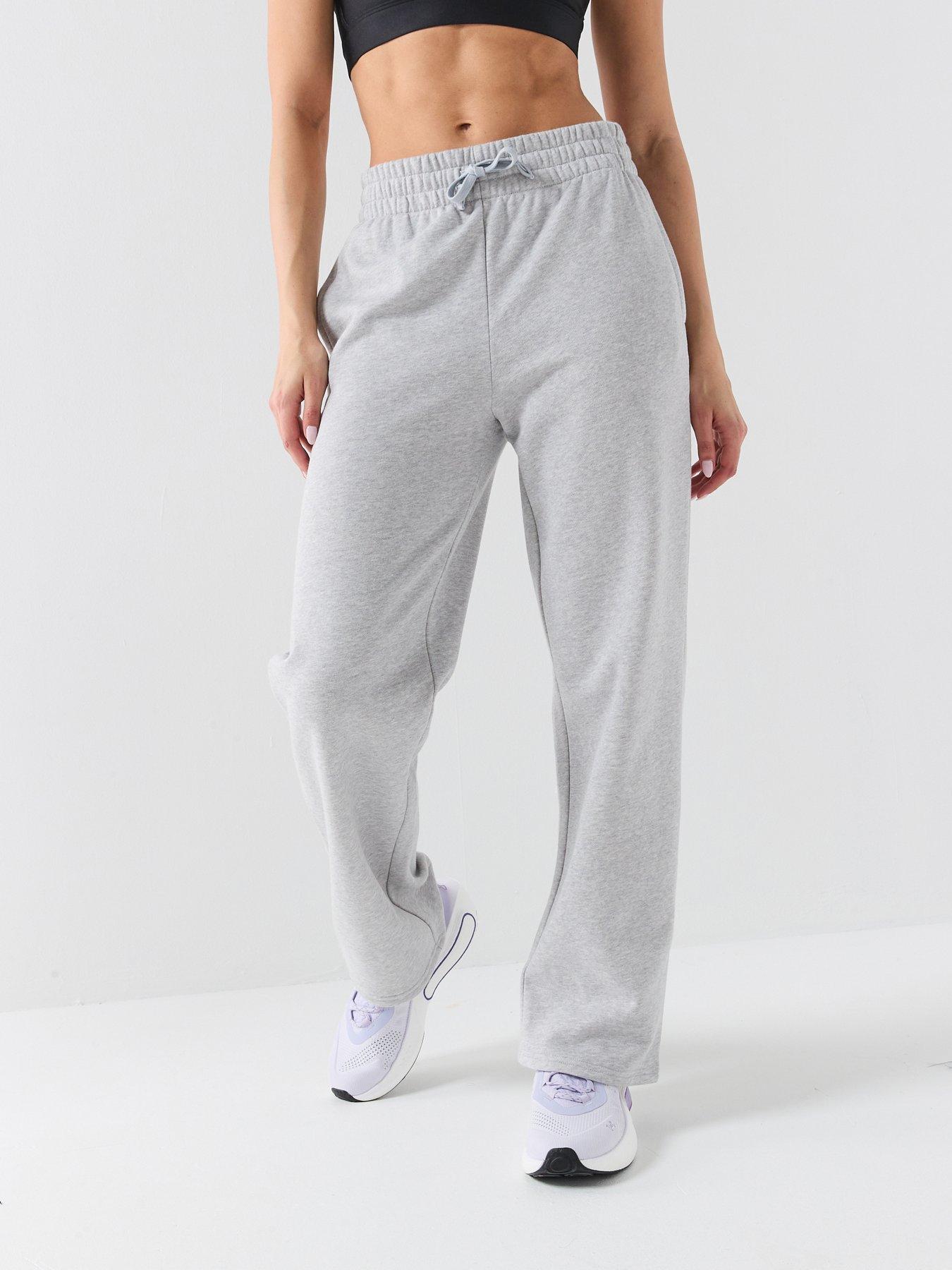 under-armour-womens-rival-straight-leg-fleece-pants-greyfront