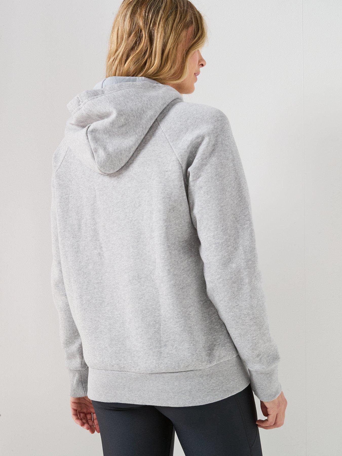 under-armour-womens-rival-fleece-hoodie-greystillFront