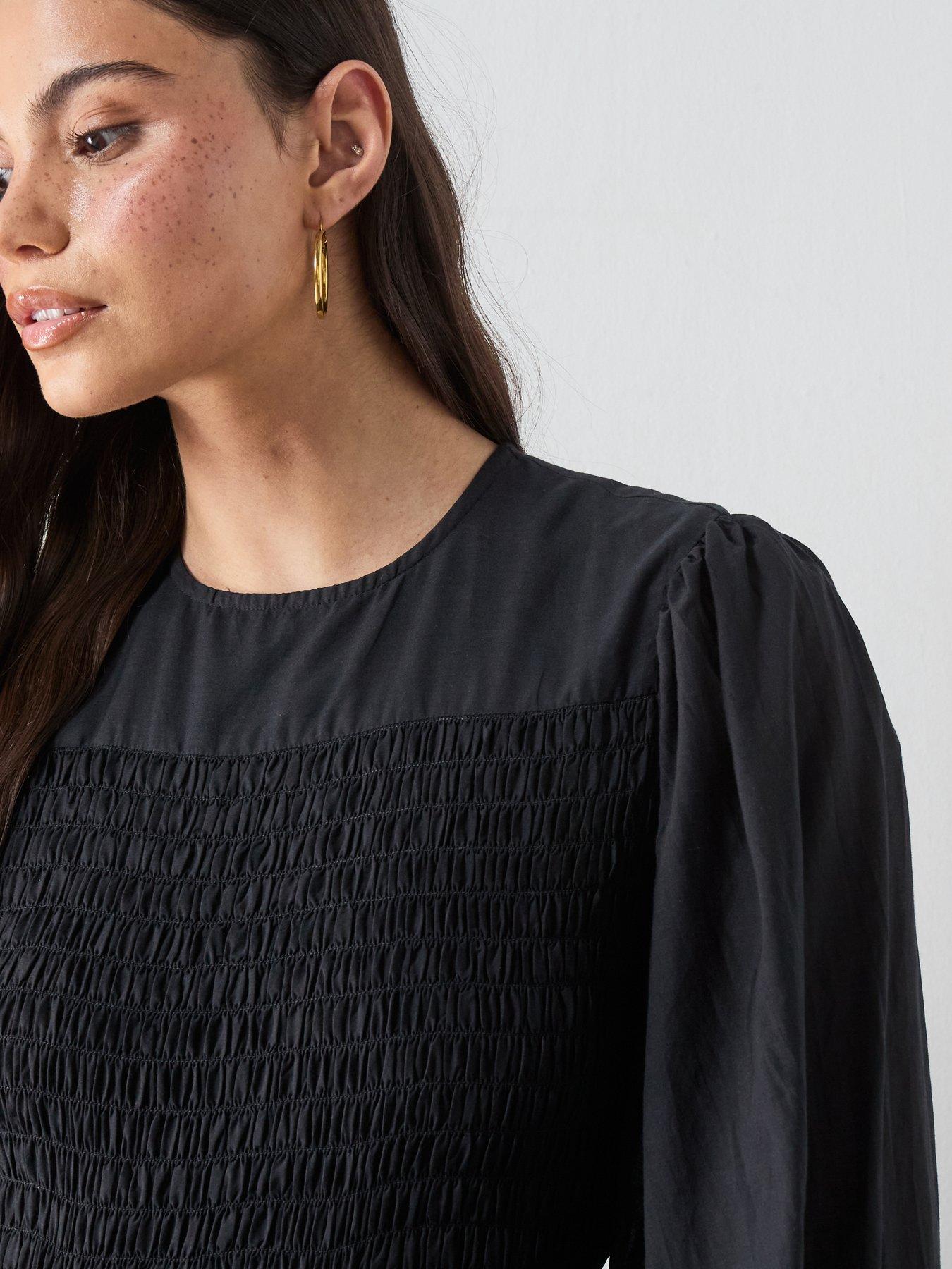 allsaints-chia-dress-blackoutfit