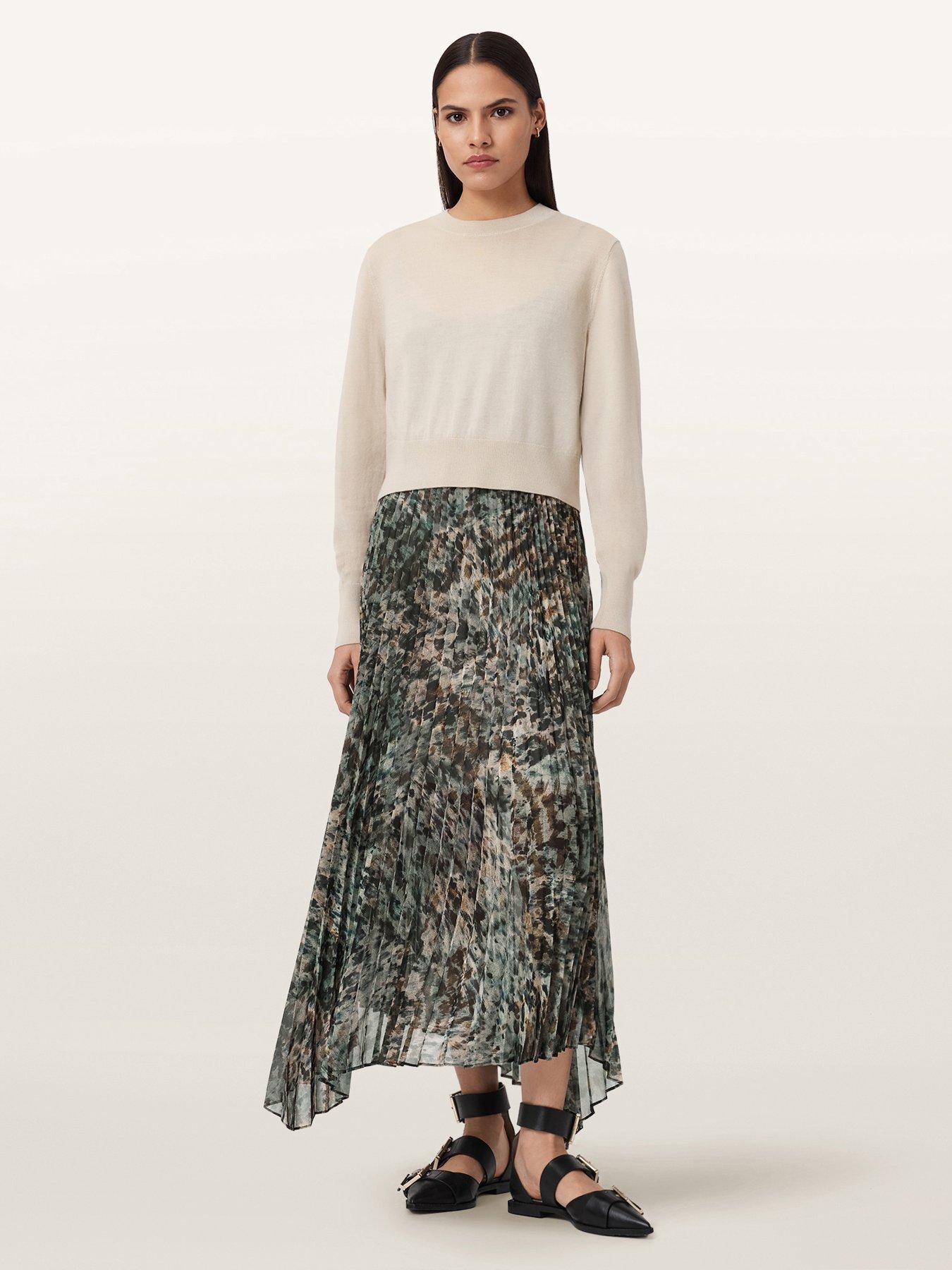 allsaints-anni-strappy-dress-with-jumper-overlayer-canter-fawn-brown
