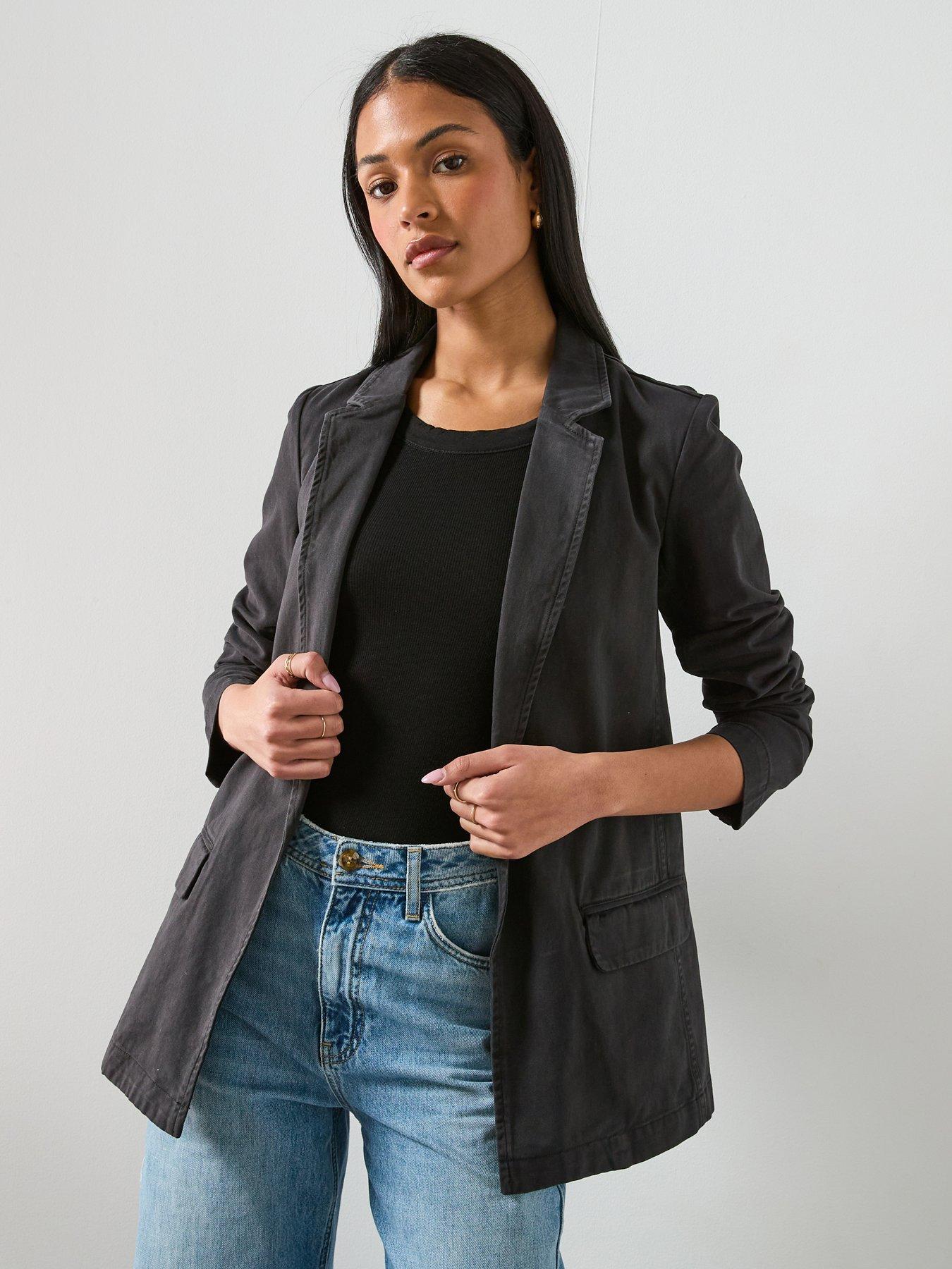 allsaints-aleida-open-front-denim-blazer-washed-black