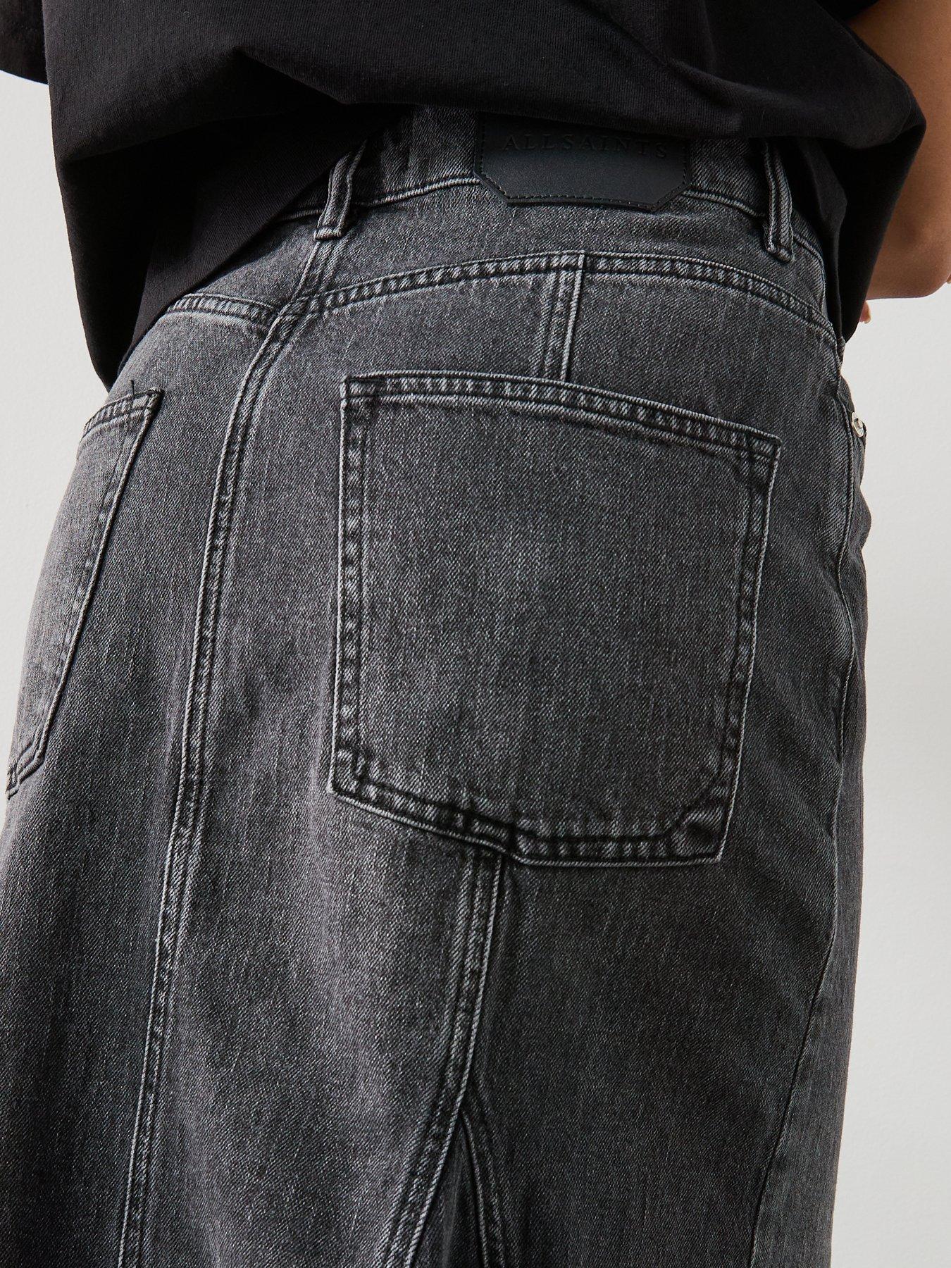 allsaints-alma-denim-maxi-skirt-washed-blackoutfit