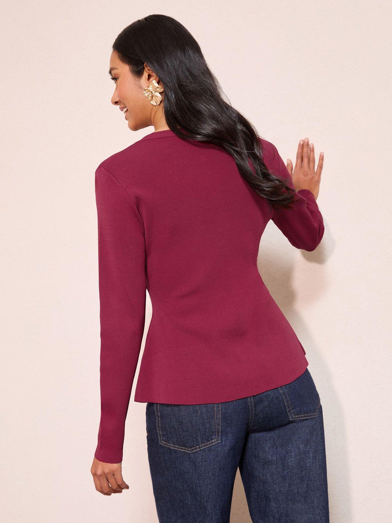 Image 2 of 4 of Friends Like These Collarless Button Through Top - Pink
