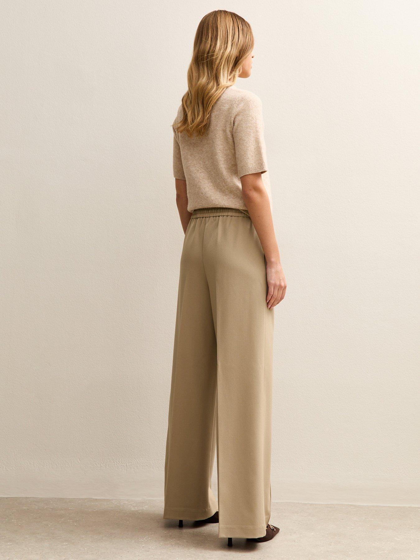 new-look-wide-leg-drawstring-trousers-camelstillFront